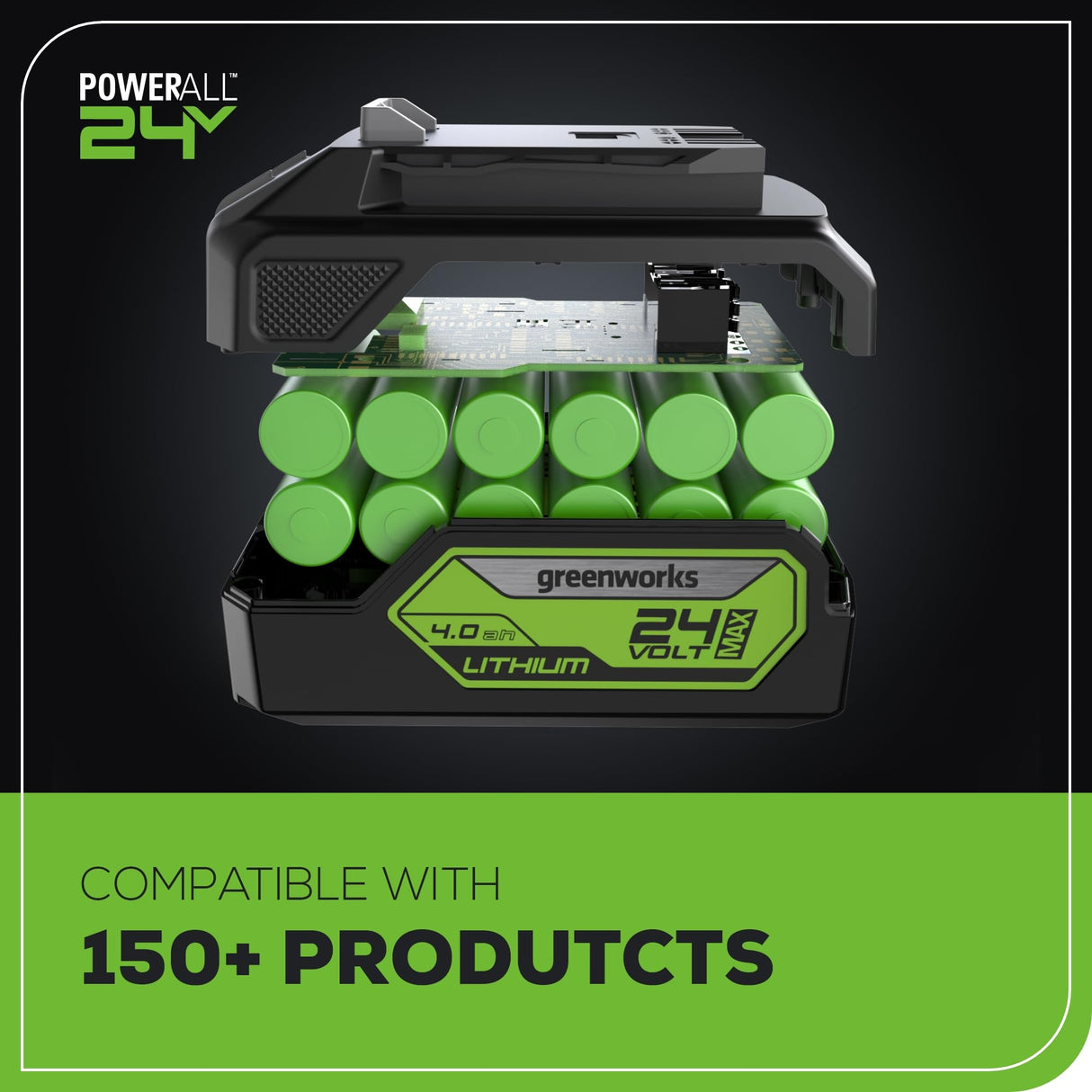 Greenworks 24V 7-1/4'' Circular Saw Brushless Cordless, with 4Ah Battery and 2A Charger Greenworks