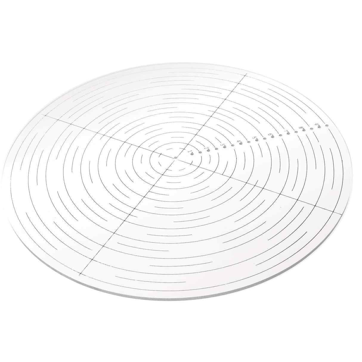 Fulton 10" Round Center Finder Woodworking Compass for Drawing Circles, Locating Center on Logs, General Stock Pieces or Irregular Shapes, Measuring Tools for Lathe and Woodturners, Clear Acrylic Fulton