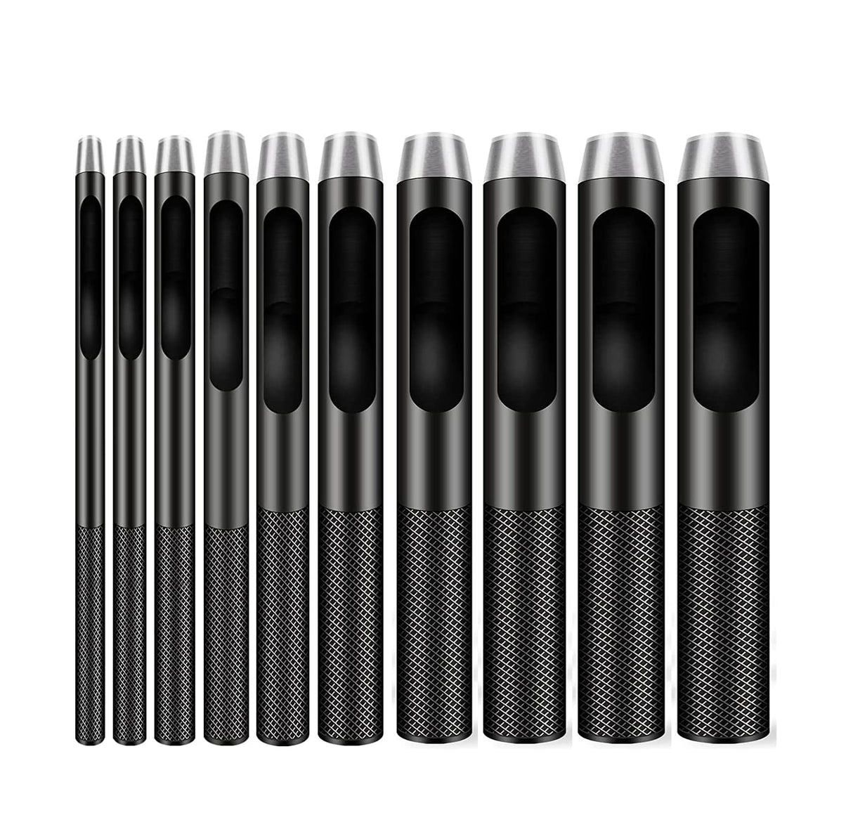 IRISFLY 10pcs Round Steel Leather Craft Hollow Hole Punch 1mm to 10mm for Leather Belt Watch Band Gasket IRISFLY