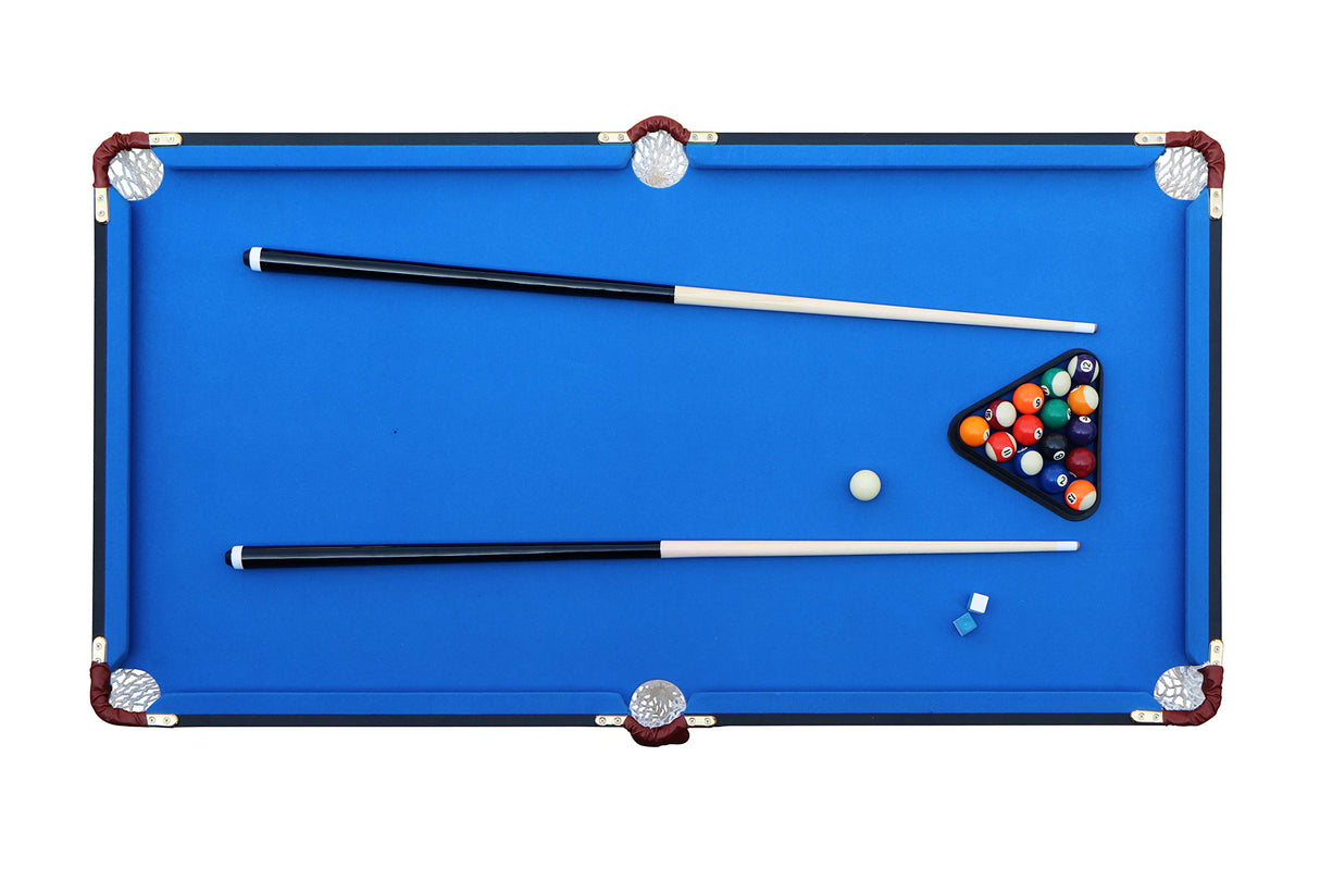 RACK Crux 55 in Folding Billiard/Pool Table (Blue) RACK