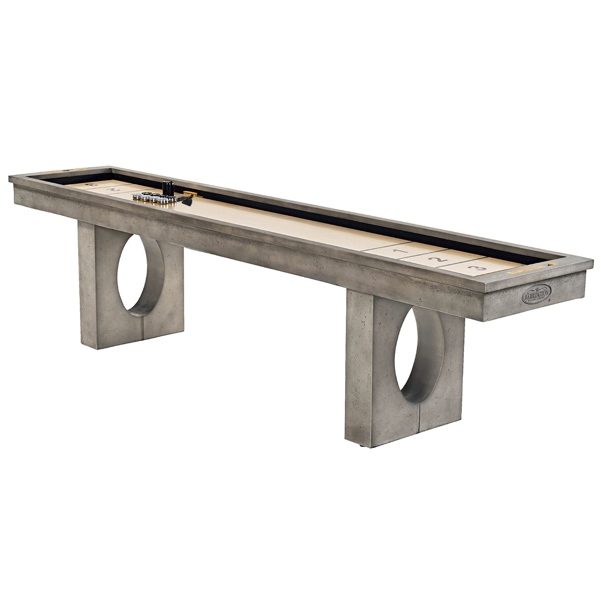 Barrington Billiards 11' Aurora Outdoor Shuffleboard Table with Scratch-Resistant Playfield and 8 Puck Set Barrington Billiards