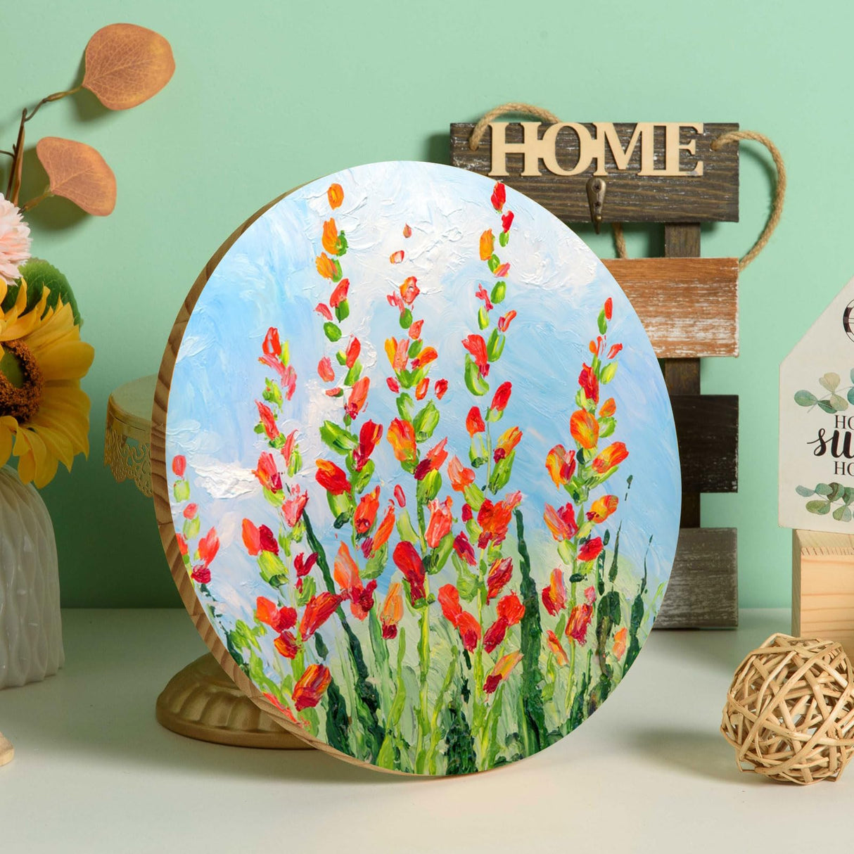 AWIZOM 2 Pack 12 Inch Round Wood Plaque Pine Wood Circle Plaque Unfinished Wooden Circle Signs Blank Round Wood Discs for DIY Craft, Painting, Engraving, Wood Carving, Home Decor(0.59 Inch Thick) AWIZOM