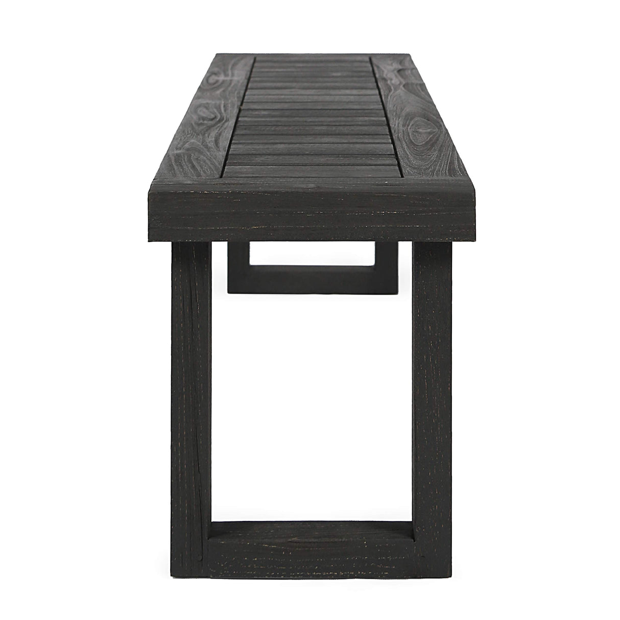 Christopher Knight Home Kemp Outdoor Acacia Wood Bench, Gray Finish, Sandblast Dark Grey Christopher Knight Home