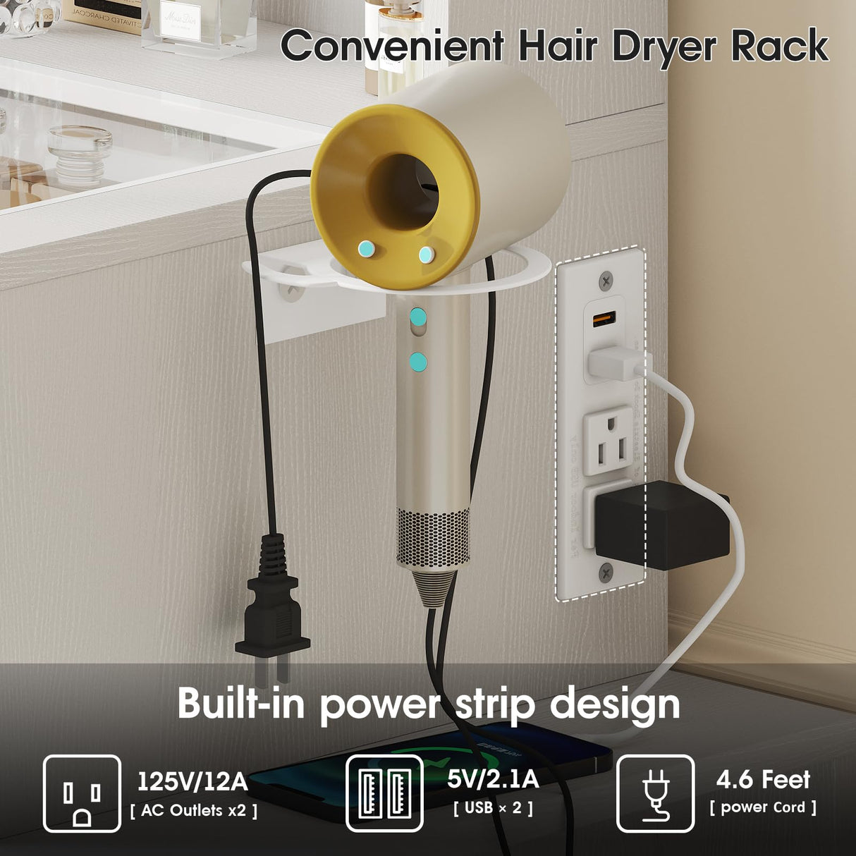 Vabches Small Makeup Vanity Desk with 3 Adjustable Lighted Mirror, White Vanity Set with Fold-up Panel and Charging Station, Glass Top Dressing Table with Drawers and Chair, 2 Hidden Storage Shelves Vabches