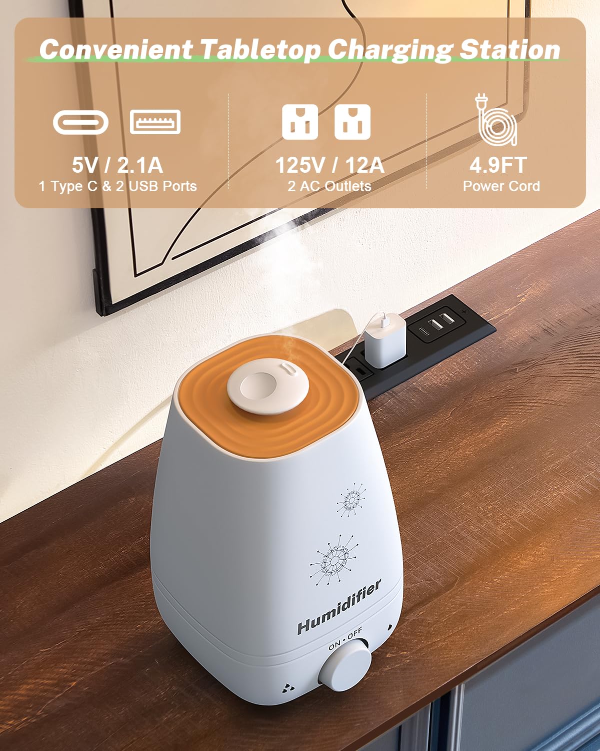 6 Drawers Dresser, Farmhouse Chest of Drawers with Charging Station, Refined Blue Finish Design, Modern Storage Dressers Organizer TV Stand for Bedroom, Living Room, Hallway, Indigo Blue LegacyAmerhome