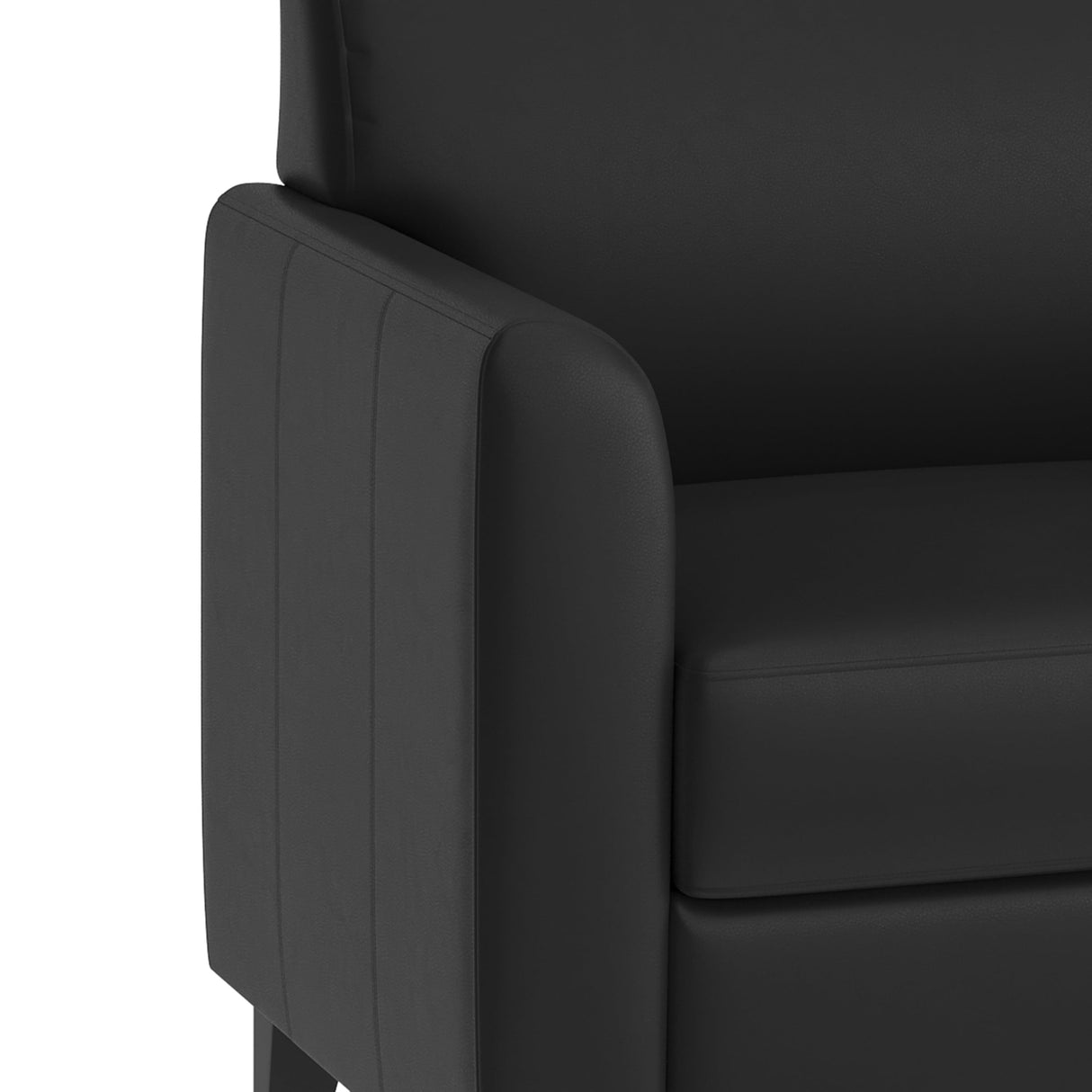 Flash Furniture HERCULES Diplomat Series Black LeatherSoft Sofa Flash Furniture
