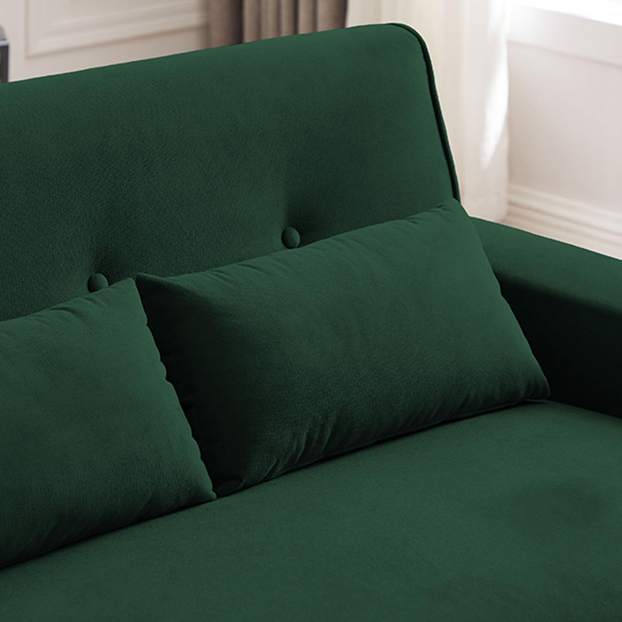 Enobala 49" Small Loveseat Sofa, 2 Seat Mid Century Love Seat Couch with Throw Pillows for Living Room, Apartment, Bedroom and Small Spaces Enobala