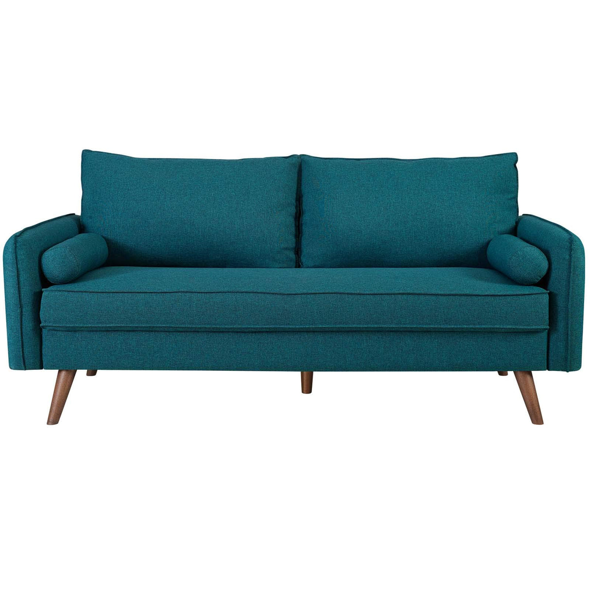 Modway Revive Contemporary Modern Fabric Upholstered Sofa In Teal Modway