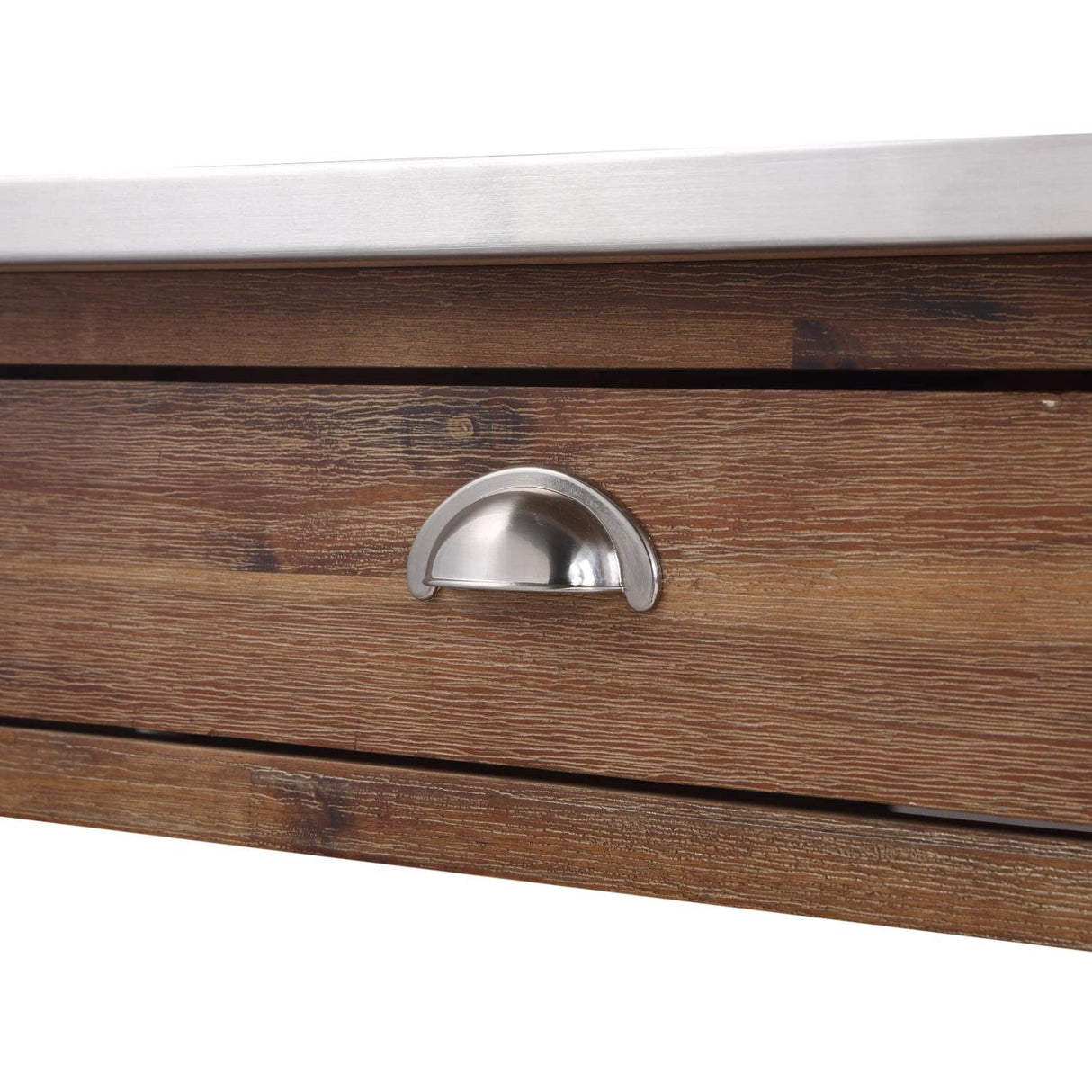 Boraam Sonoma Kitchen Cart, Barnwood Wire-Brush Boraam