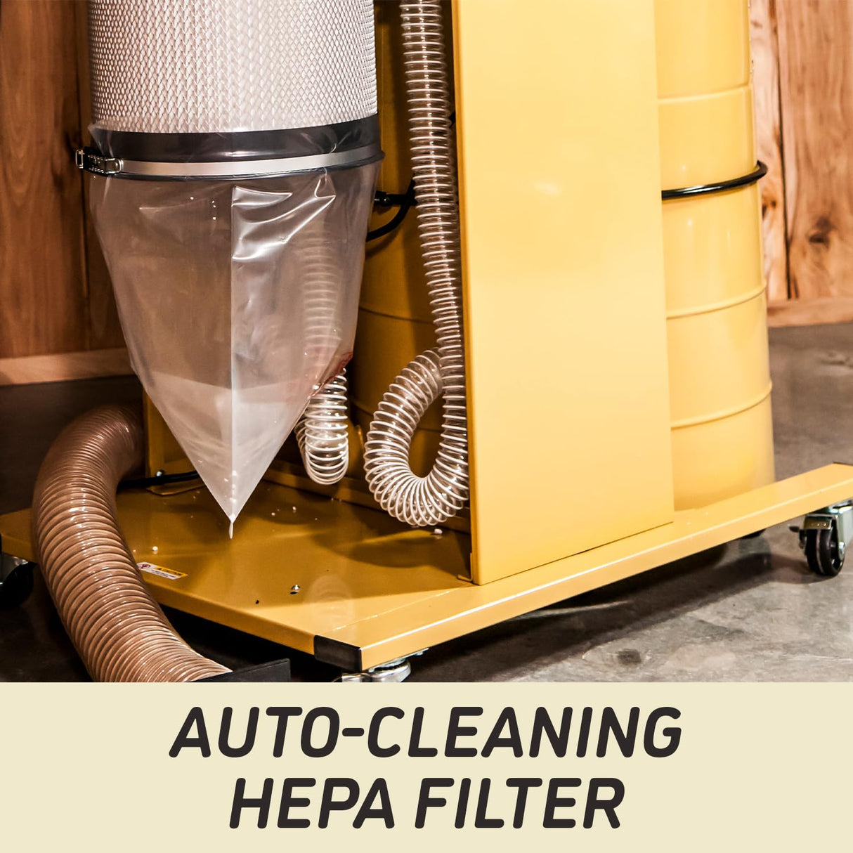 Powermatic Cyclone Dust Collector, 1-Micron HEPA Filter, 3 HP, 230V 1Ph (Model PM2200HK) Powermatic