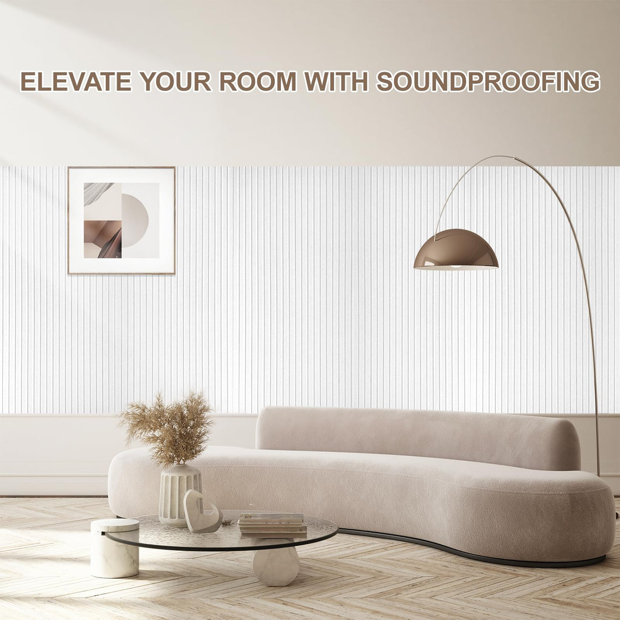 10 Packs Acoustic Panels,Large 47" X 24" X 0.38" Soundproof Wall Panels,Self-adhesive Sound Absorbing Dampening Panel,Sound Proof Panels for Walls Home Studio and Office(White) Lakexus