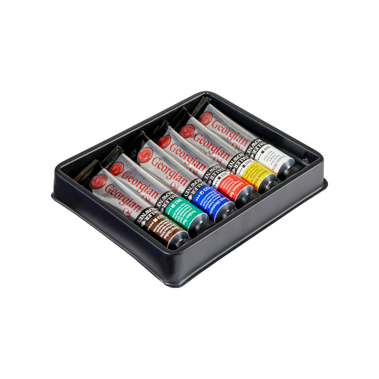 Daler Rowney Georgian 6-Tube Starter Artist Oil Paint Set - Painting Set for Canvas Paper and More - Oil Painting Supplies for Artists and Students - Artist Oil Paints for All Skill Sets Daler Rowney