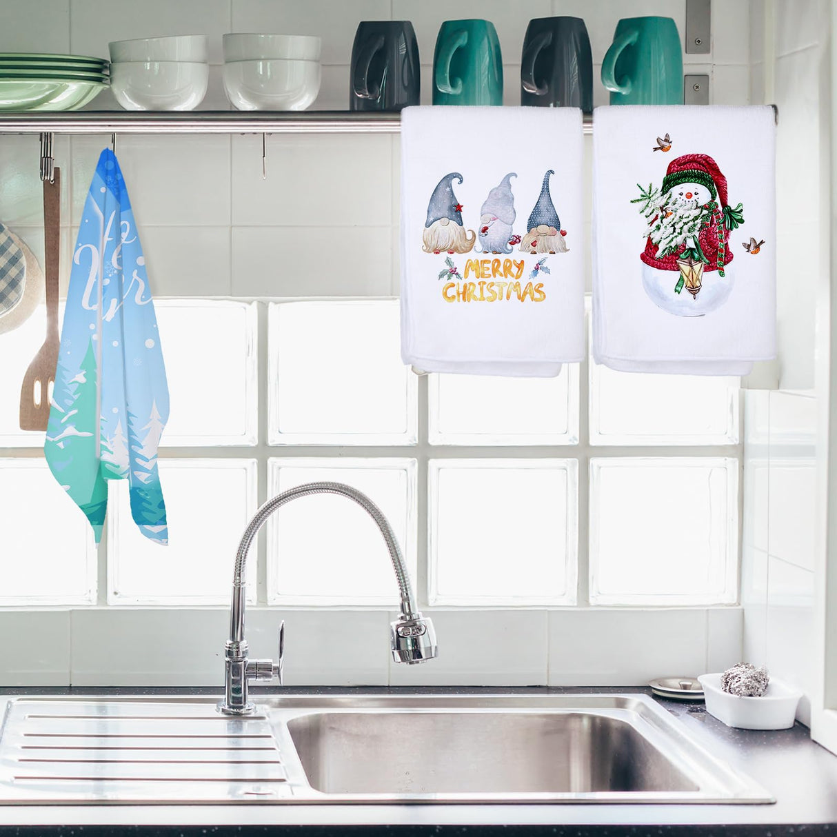 Sublimation Blank Towels, DIY Microfiber Kitchen Towels, Modern Multi Purpose Dish Towels for Kitchen Cleaning, 16 x 24 Inch (6 Pieces) Patelai