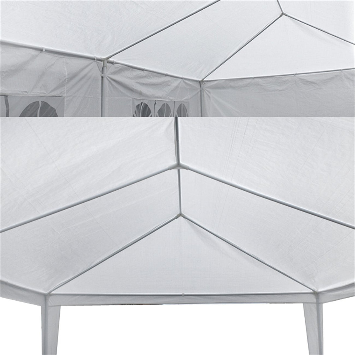 F2C 10 x30 Outdoor Gazebo White Canopy with sidewalls Party Wedding Tent Cater Events Pavilion Beach BBQ Event(10'X30') F2C