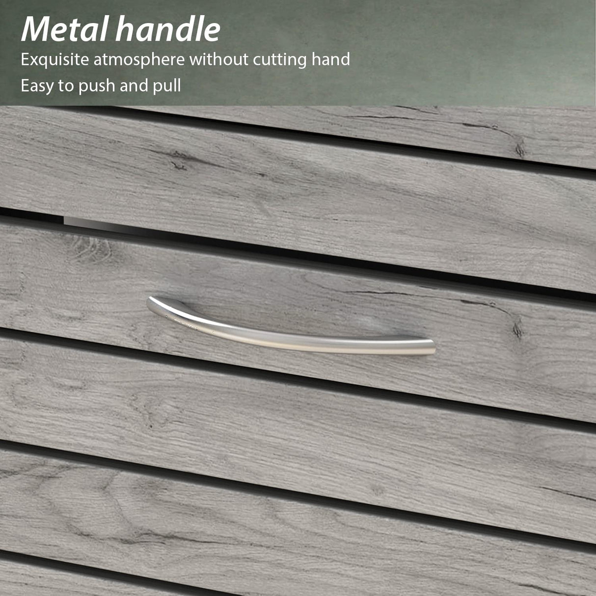 AIEGLE Shoe Storage Cabinet with 2 Flip Drawers for Entryway, Freestanding Shoe Rack Shoe Organiazer with Louver Drawers, Grey Wood (22.4" W x 9.4" D x 29.5" H) AIEGLE