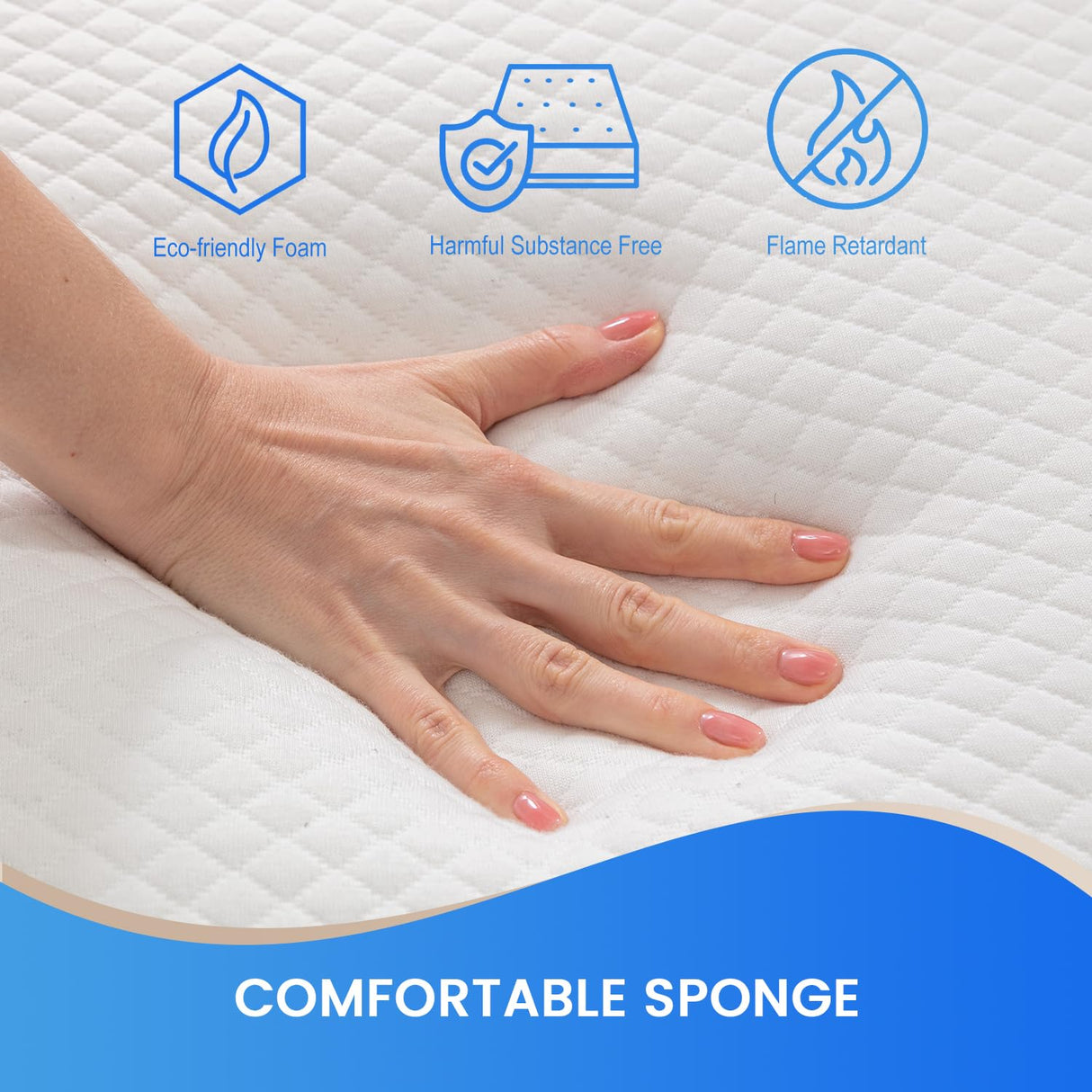 PayLessHere 14 Inch Gel Memory Foam Mattress/Medium-Firm Mattress/Fiberglass Free/CertiPUR-US Certified/Bed-in-a-Box/Cool Sleep & Comfy Support,Twin PayLessHere