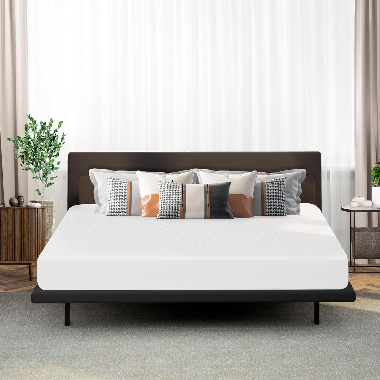 NEO SLEEP 8 Inch King Cooling Gel Memory Foam Mattress Medium Firm CertiPUR-US Certified Mattress in a Box Enhanced Pressure Relief Removable Soft Cover No Fiberglass (King, 8 in) NEO SLEEP