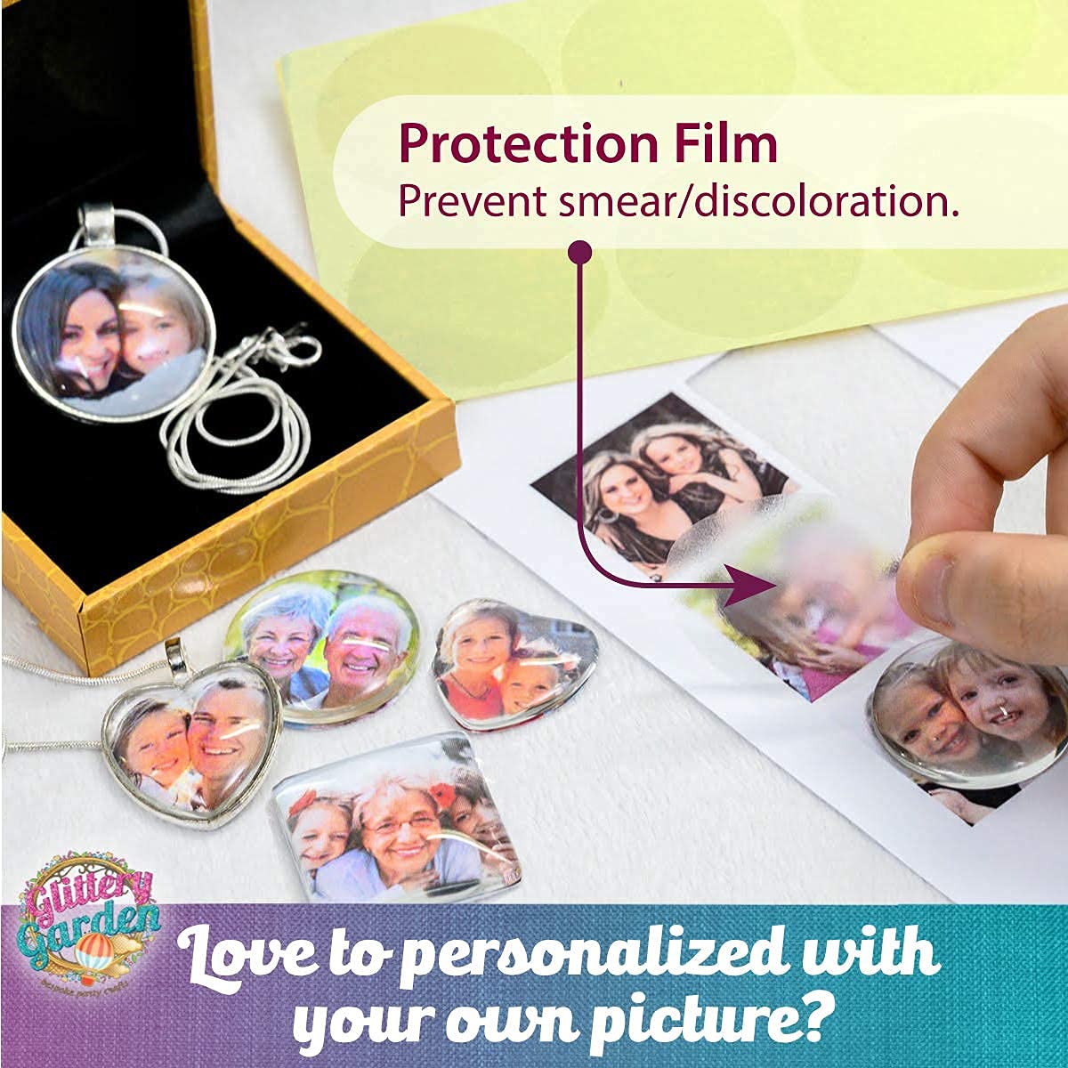 Girls Jewelry Making Kit. Best Necklace Pendant & Bracelet Crafting Set with Glass Beads & Charms. Fashion Accessories, Arts Crafts Supplies. Birthday Gift Glittery Garden