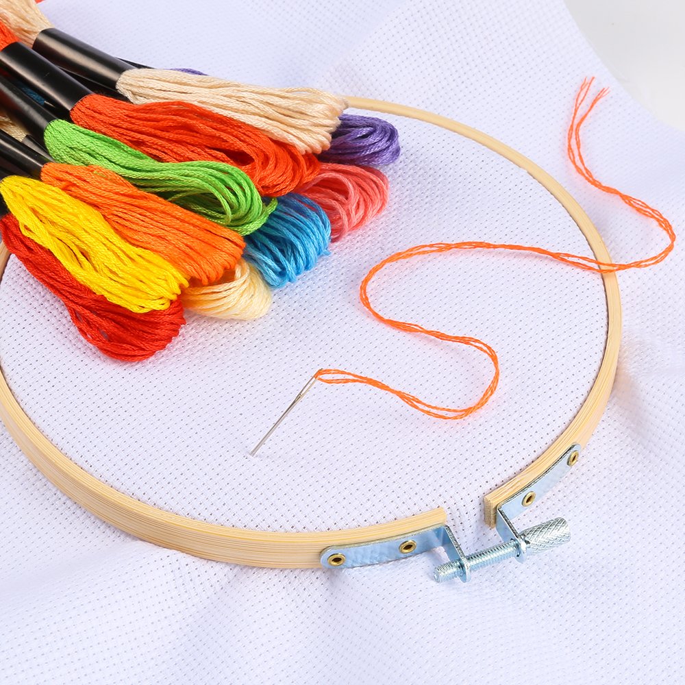 Pllieay 14 Count Big Size Classic Reserve Aida Cloth White Cross Stitch Fabric, 59 x 39 Inch Pllieay