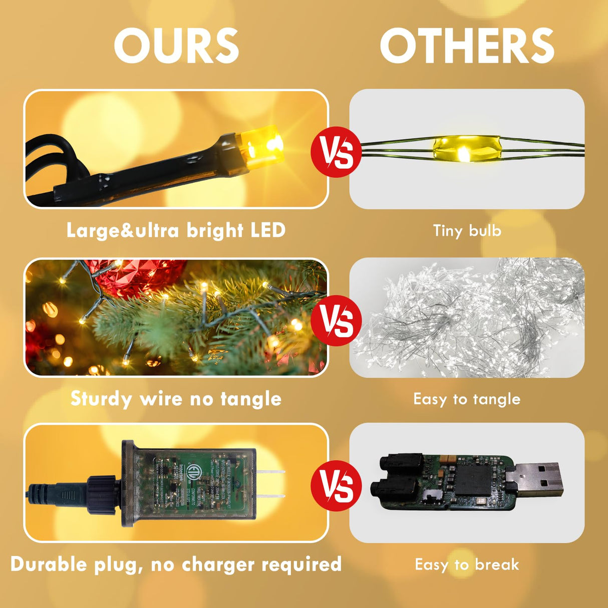 XURISEN 403FT Christmas Lights, 1000 LED Super Long String Lights 8 Modes & Memory Timer Plug in Twinkle Fairy Lights Decor for Home Xmas Party Wedding XURISEN