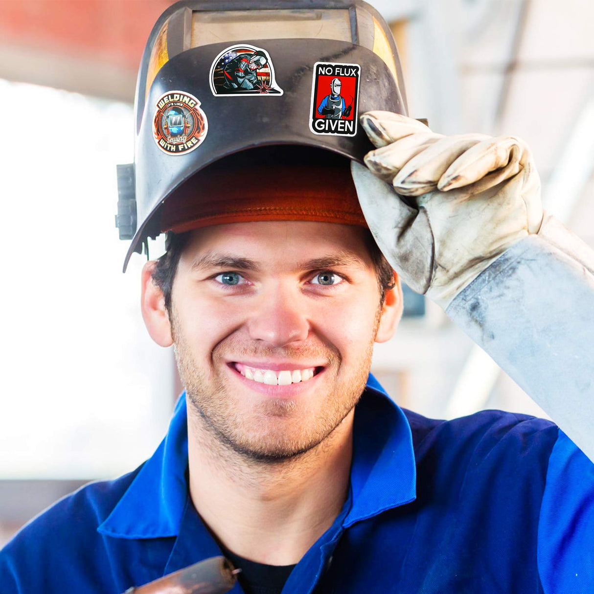 100 Pieces Welding Stickers Hard Hat Stickers Welding Stickers Decals, Tool Box Stickers Funny Stickers for Helmet Welding Construction Worker Lineman Oilfield Electrician Decals Zonon