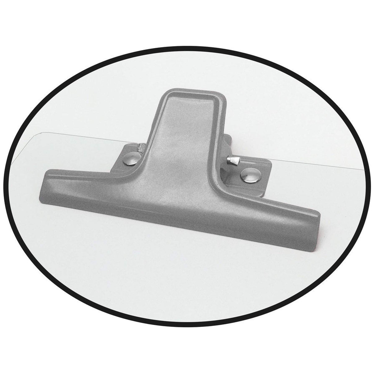 Acrimet White Clipboard Letter Size A4 (13” x 9 1/16”) Premium Metal Clip (Hardboard) (Silver Clip) (6 Pack) Acrimet