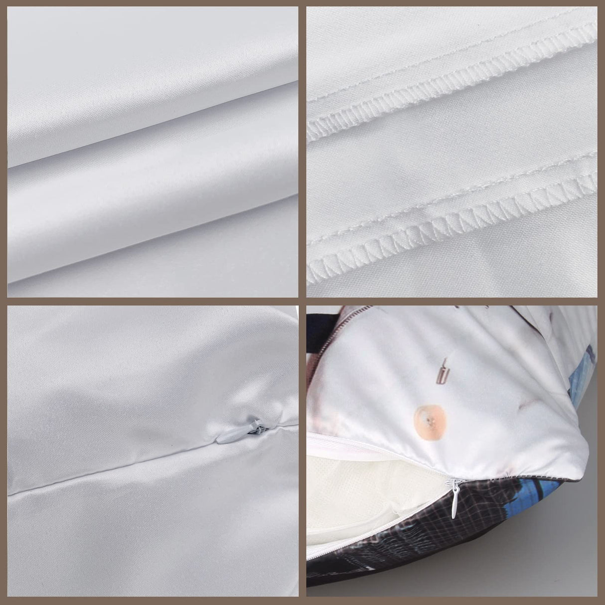 Sublimation Blanks Pillow Cases Bulk,8 Pack 18"x 18" White Cushion Covers Pillow Covers Heat Transfer DIY Custom Picture Pillow Covers,Polyester Pillow Cases for Sublimation ORJ