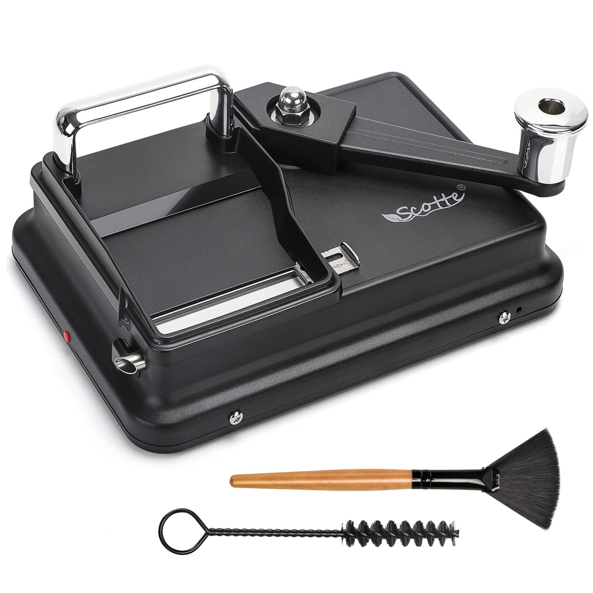 Scotte Cigarette Rolling Machine Manual Cigarettes/Tobacco Injecter 8mm Diameter Tube Making 80-100mm Lengths of Cigarrettes (Black) Scotte