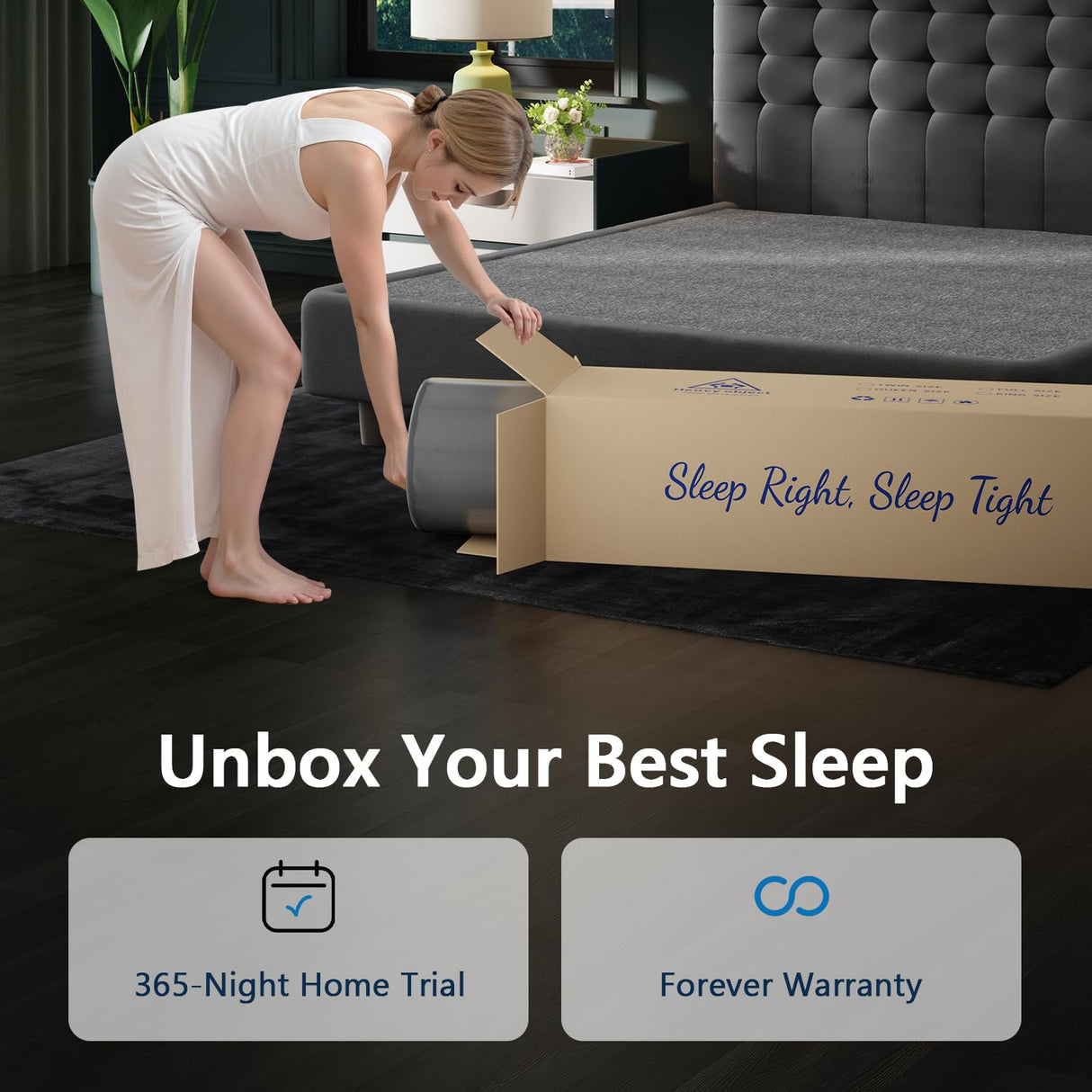 King Size Mattress, Upgraded 16 Inch King Mattress in a Box, Hybrid Mattresses with Gel Memory Foam and Individual Pocket Springs, Pressure Relief, Extra Edge Support & Motion Isolation SUAYEA