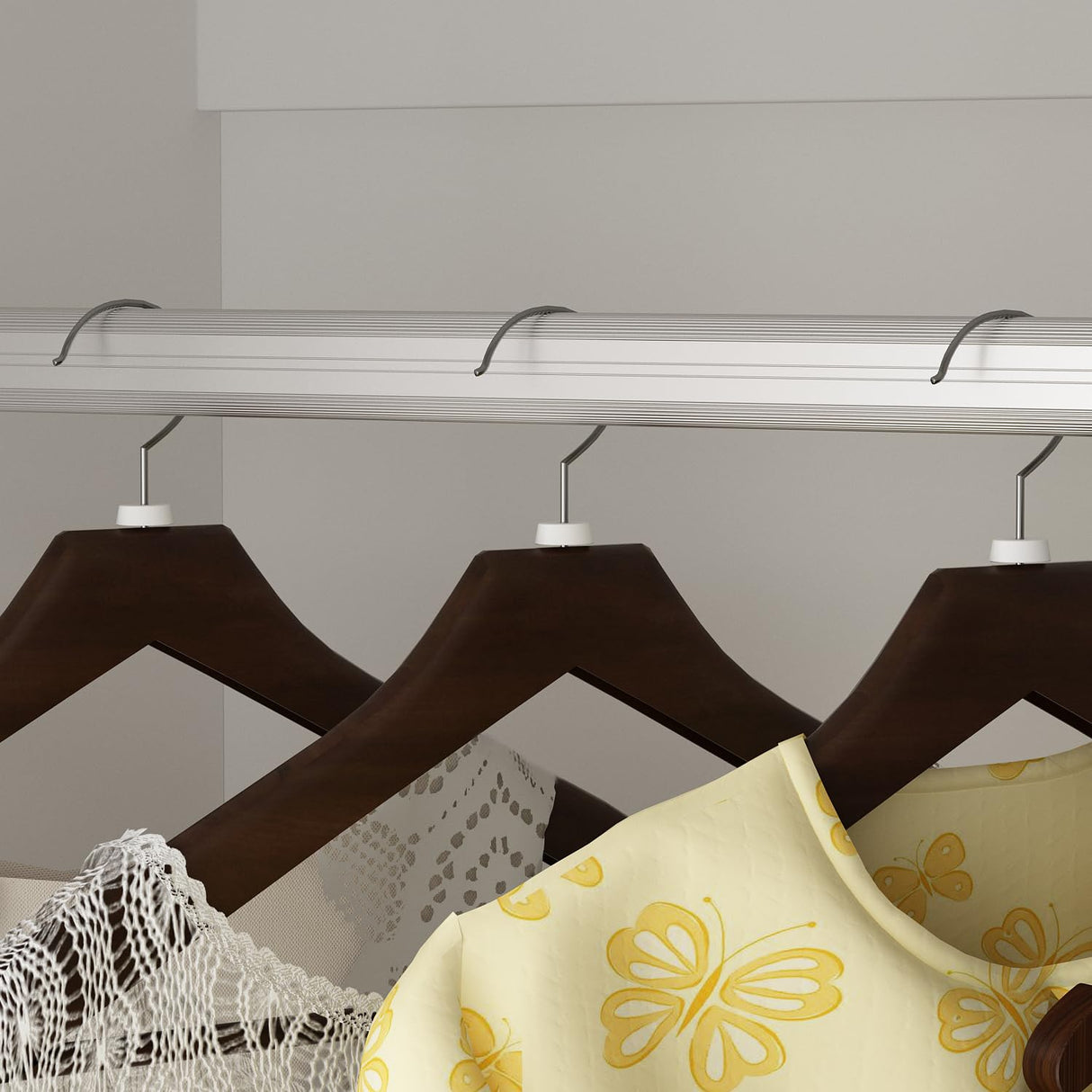 FUFU&GAGA Armoire Wardrobe Closet with 4 Doors, Wardrobe with Hanging Rod and 4 Drawers, Wardrobe Closet with Shelves, White FUFU&GAGA