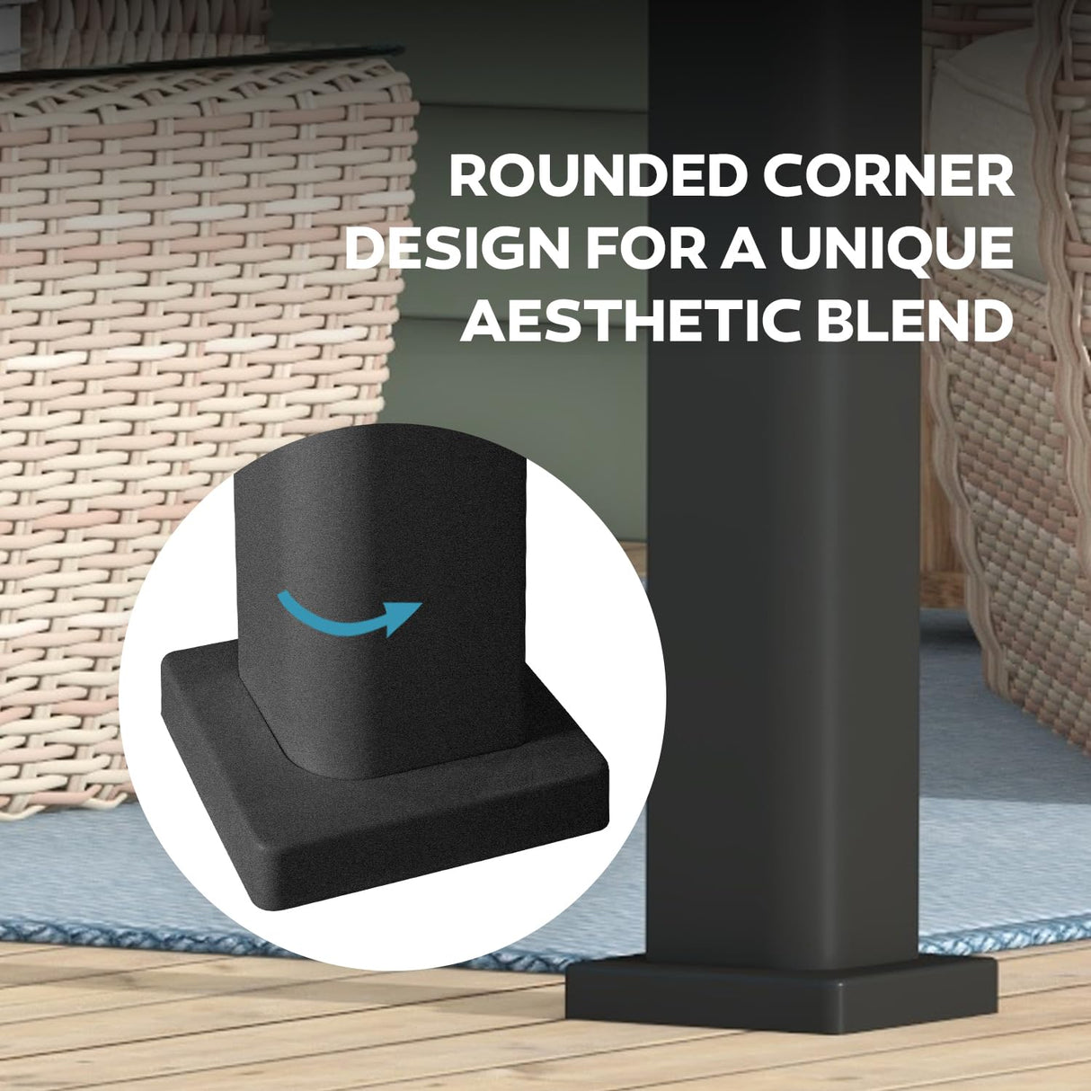 Mirador 111S Round Louvered Pergola Gazebo, 10Ft x 13Ft, Full Aluminum Frame, Adjustable Roof, Outdoor, Durable, Charcoal MIRADOR