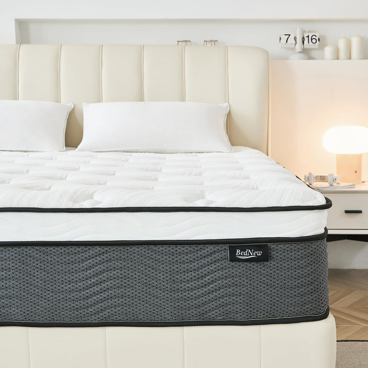 Full Size Mattress, 14 Inch Full Mattress in a Box, Hybrid Mattress with Gel Memory Foam, Pocket Springs Mattress for Motion Isolation, Pressure Relief, Firm Bednew