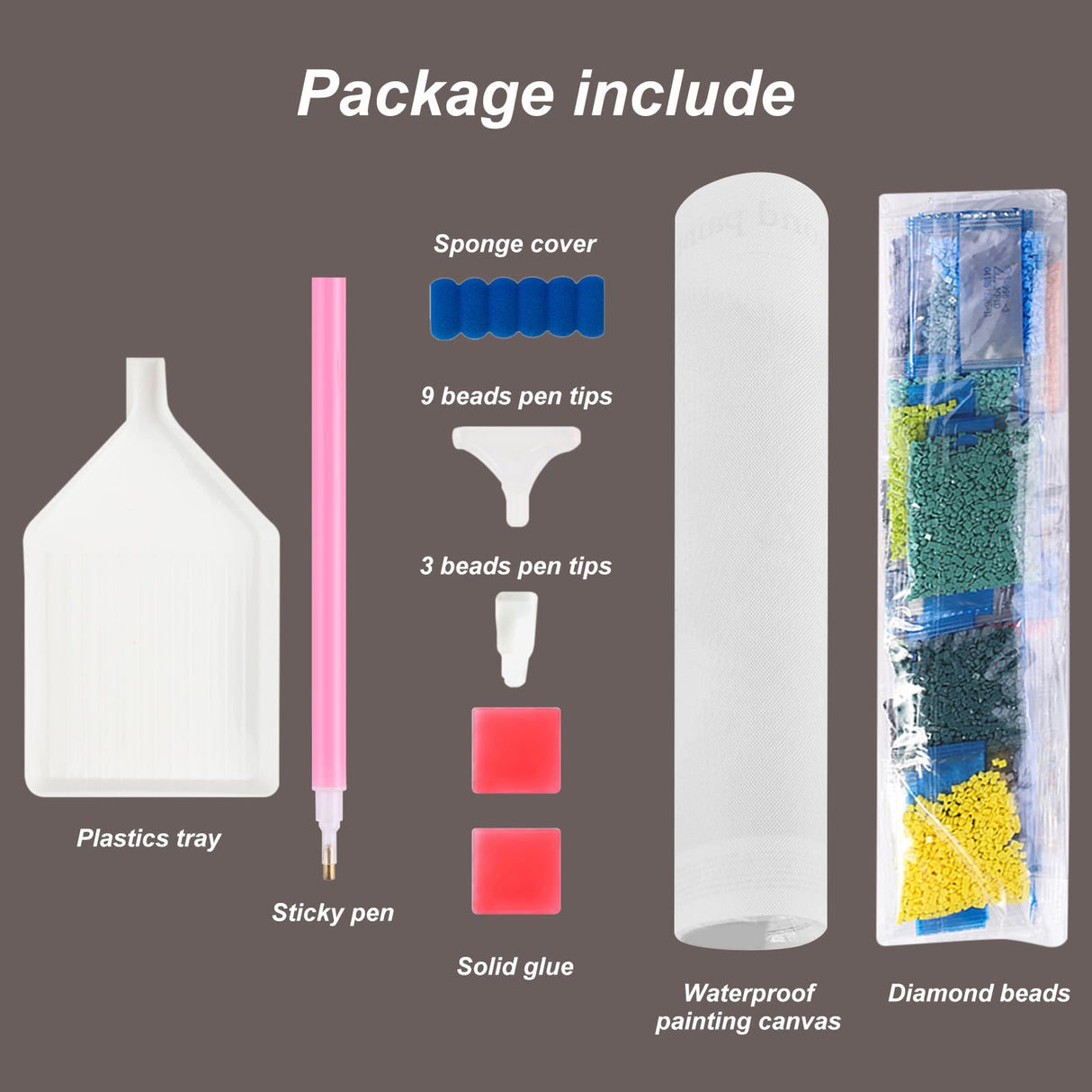 Stalente Diamond Painting Kits for Adults Horse, 5D DIY Diamond Art Kits for Beginners Round Full Drill Diamond Painting for Home Wall Decoration Gift 12×12inch, Animal Stalente