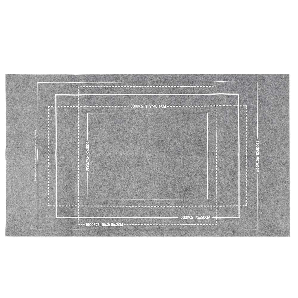 MOUMOUTEN Jigsaw Puzzle Mat, Roll Up Grey Felt Puzzel Board Keeper, Storage for 1500, 1000, 500 Piece Puzzles, 45.7 x 26 Inch MOUMOUTEN