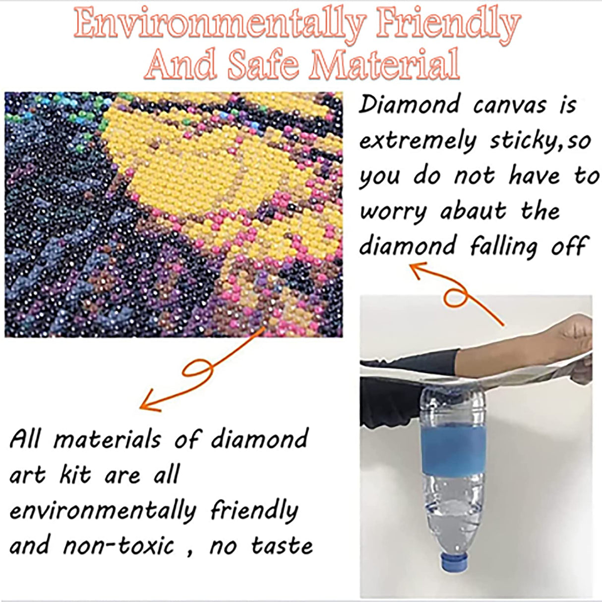 QAZWSX 5D Diamond Painting Kits, Falls of Waterfall Oregon with Bridge Scene Painting Arts Craft Canvas Full Drill Cross Stitch for Home Wall Decor, 12x16 Inch QAZWSX