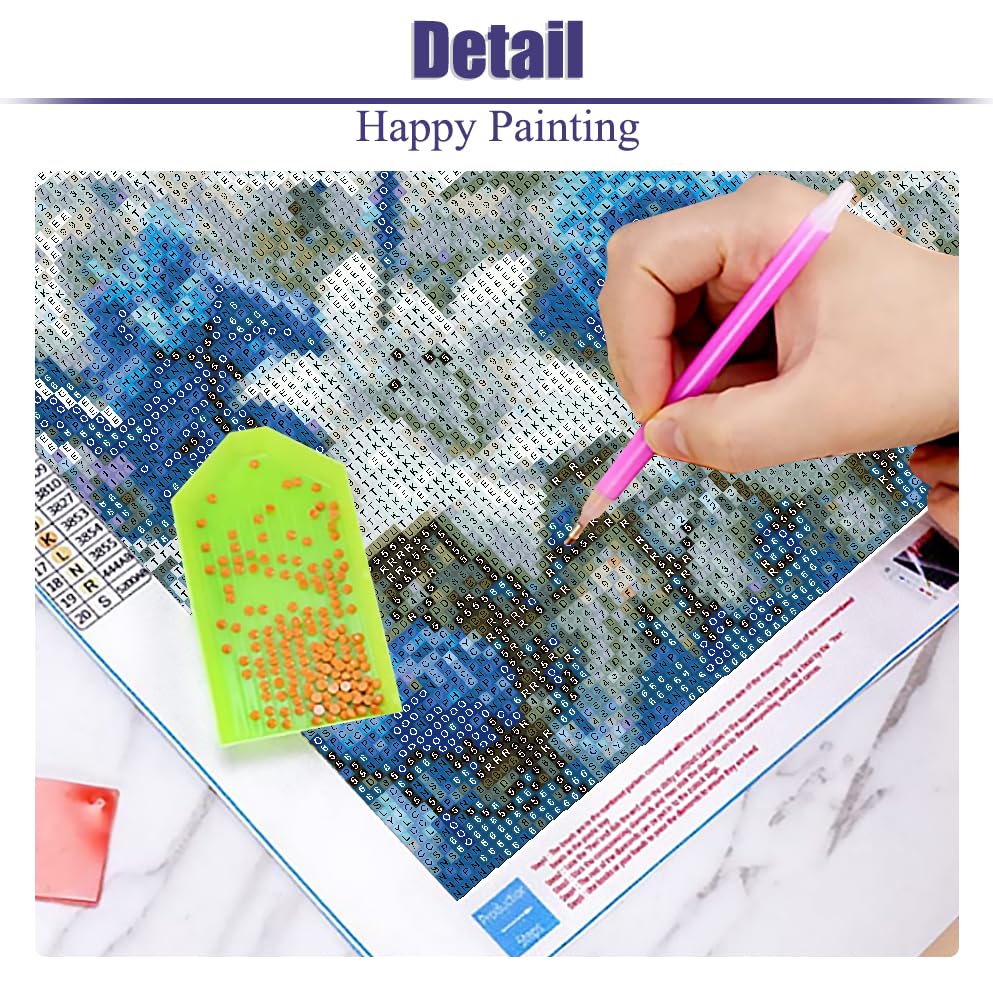 CAMOYAI 5D Diamond Art Kits for Adults,Flower Birds Diamond Painting Kits for Adult Beginners,DIY Round Full Drill Diamond Art Painting,Diamond Painting Kits for Home Wall Decor Gift 12x16inch CAMOYAI