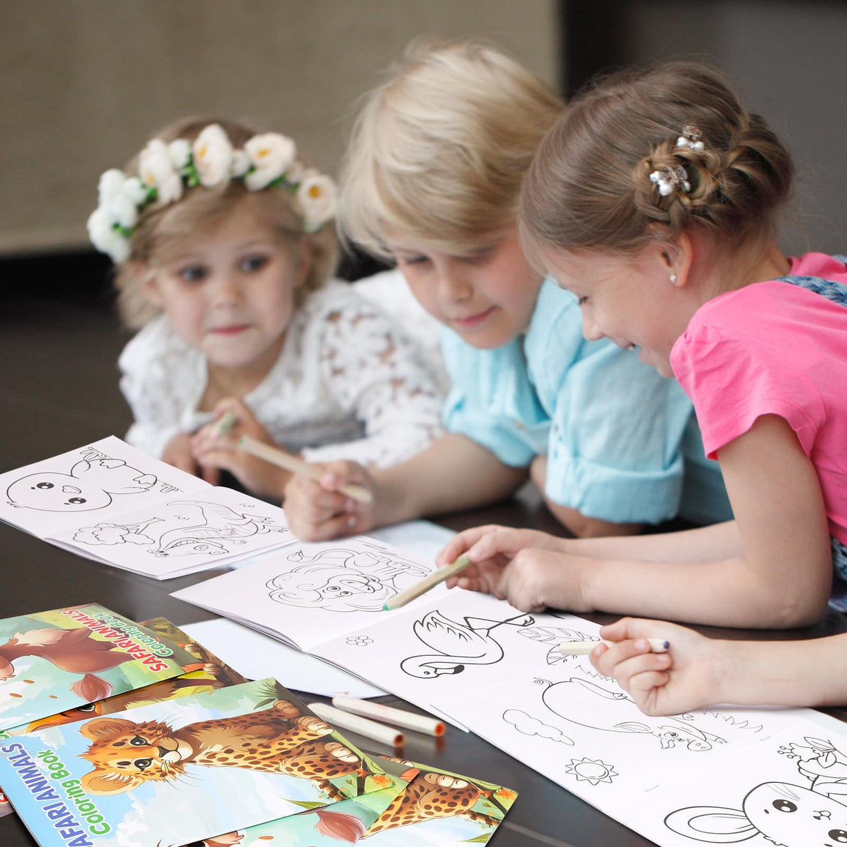 Treasure Cove Zoo Animals Mini Coloring Books for Kids Jungle Safari Party Favors Small Activity Books Bulk DIY Wild Drawing Pages for Classroom Reward Birthday Jungle Party Supplies 24Pcs Treasure Cove