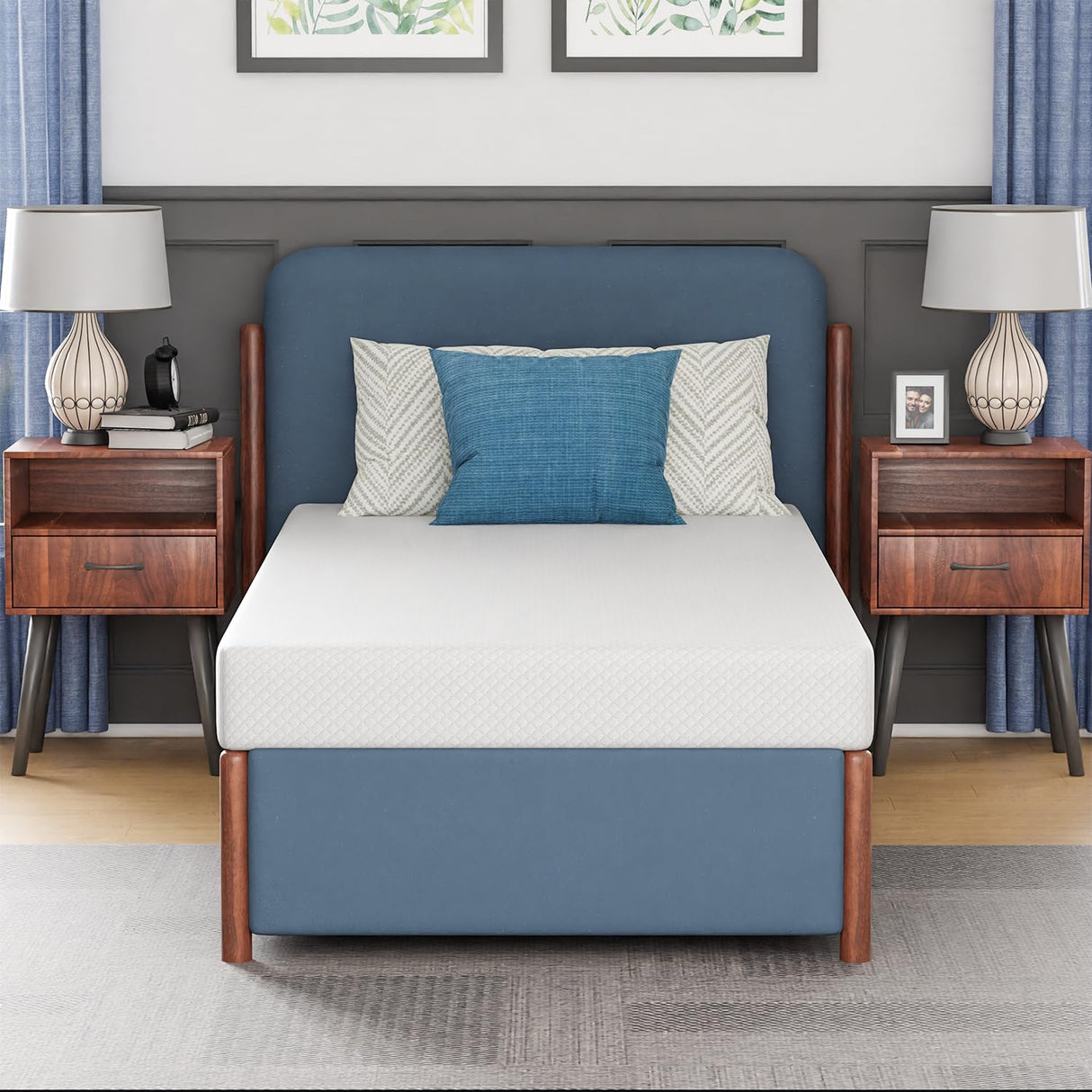 PayLessHere 6 Inch Twin Gel Memory Foam Mattress Fiberglass Free/CertiPUR-US Certified/Bed-in-a-Box/Cool Sleep & Comfy Support PayLessHere