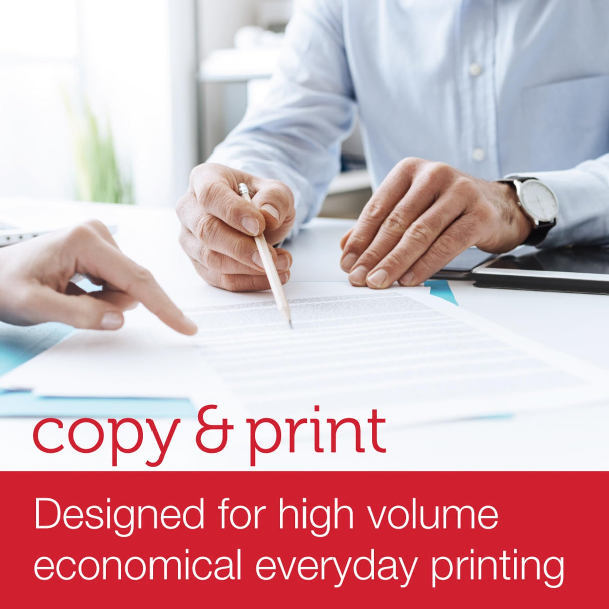 Office Depot ImagePrint FSC Certified Multiuse Paper by Domtar, 8 1/2in x 11in, 20 Lb, White, 500 Sheets Per Ream, Case Of 10 Reams, 1821 Office Depot