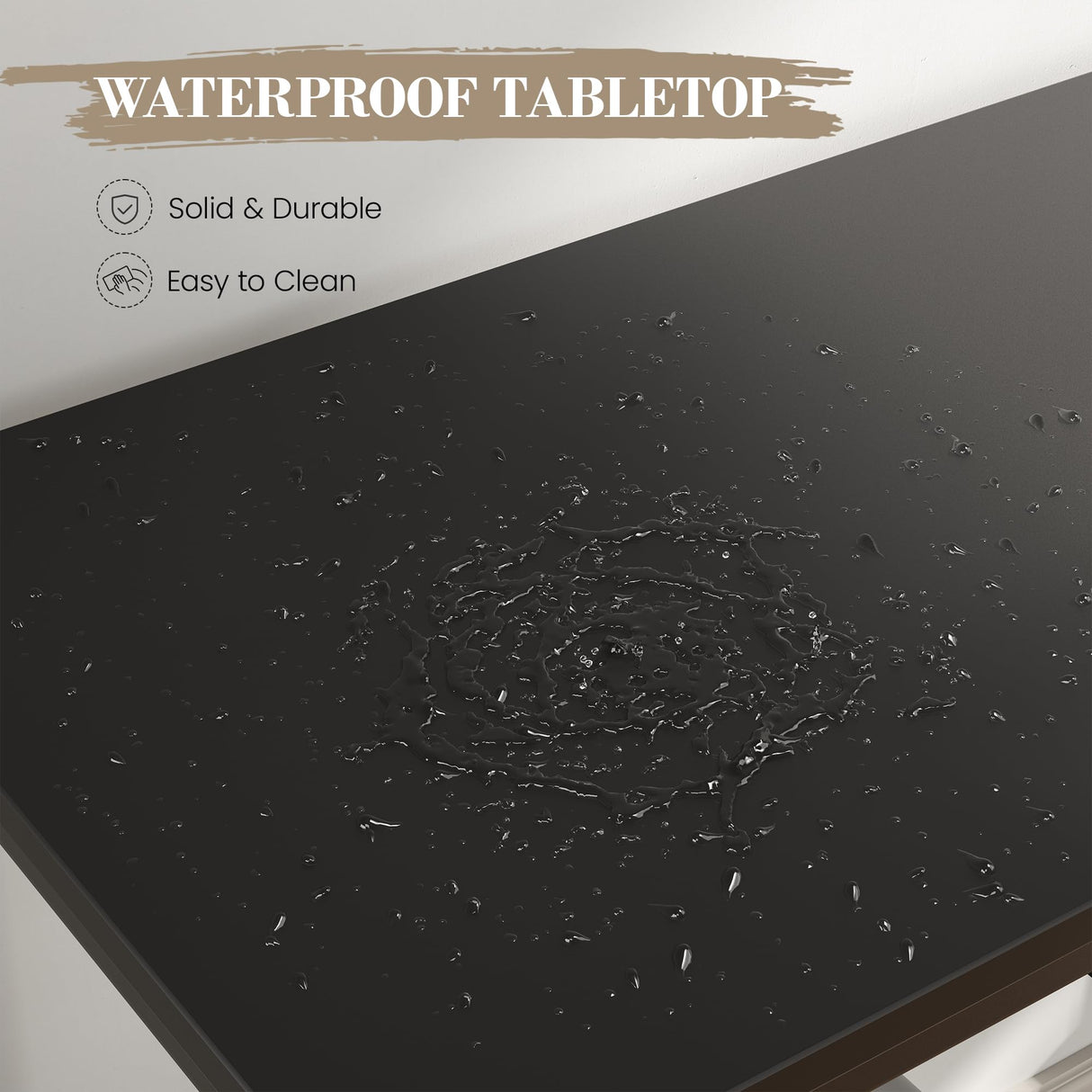 YOUDENOVA TV Stand for TVs up to 55 Inch, TV Console Table with 3-Tier Open Storage Shelves, Modern Industrial Entertainment Center for Living Room, Bedroom, Black YOUDENOVA