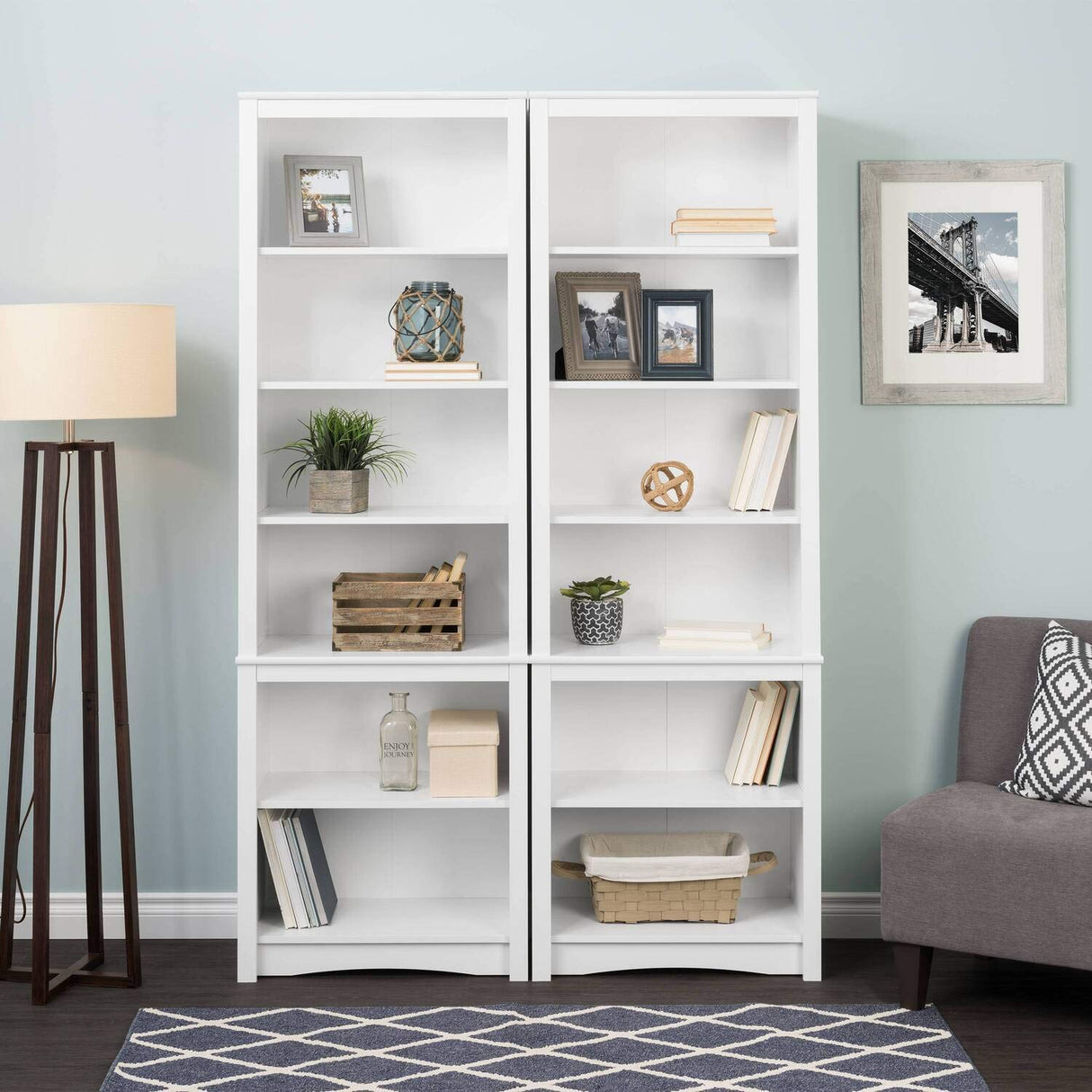 Prepac Prepac Home Office Tall 6-Shelf Bookcase Prepac