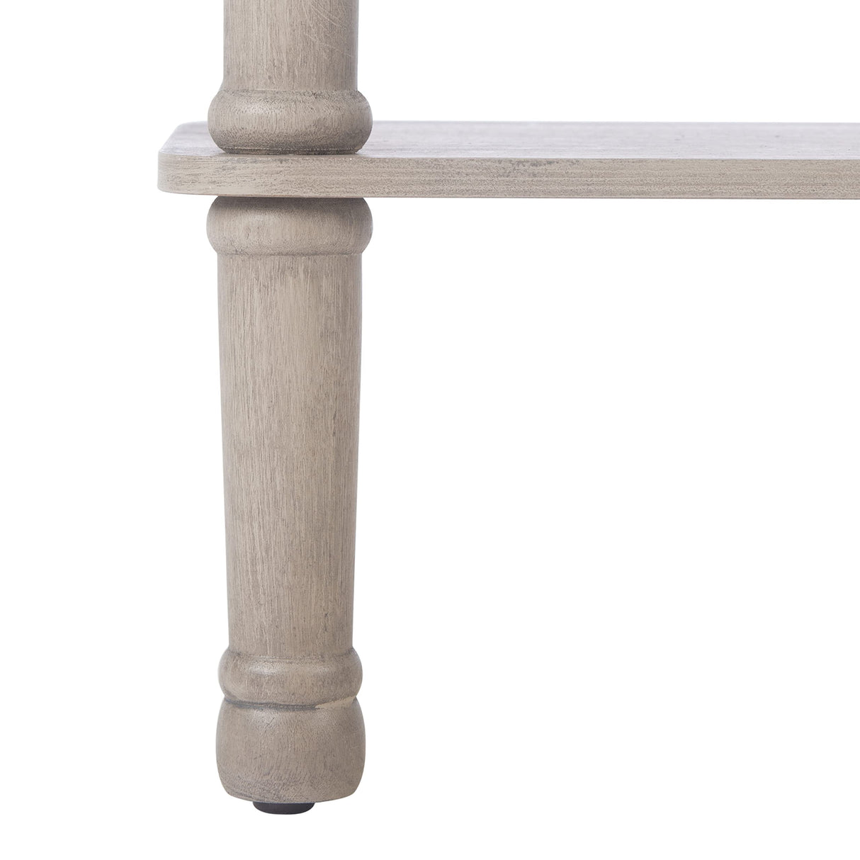 Safavieh Home Collection Tinsley Greige Rectangular Bottom Shelf Console Table Safavieh