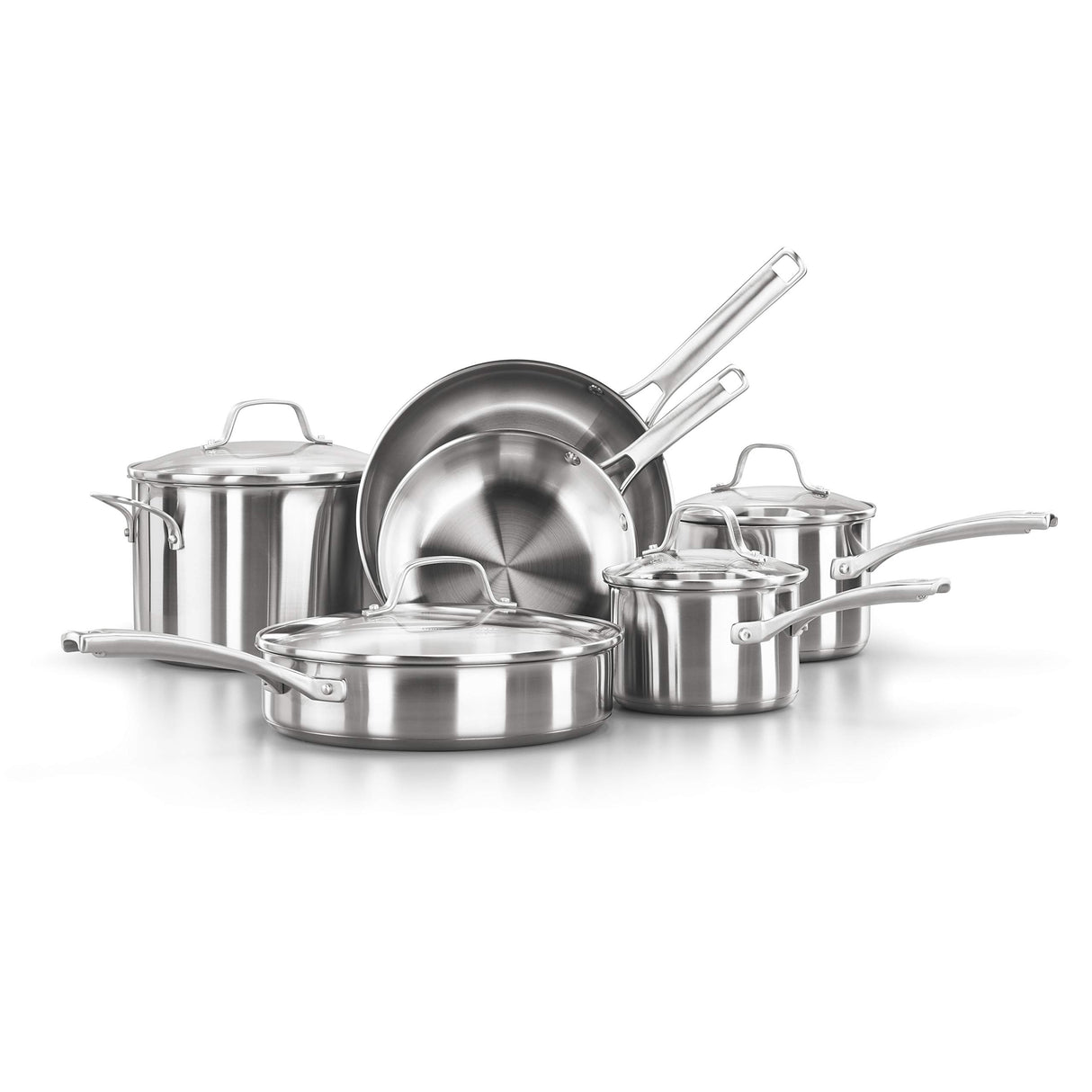 Calphalon Classic™ Stainless Steel 10-Piece Cookware Set Calphalon