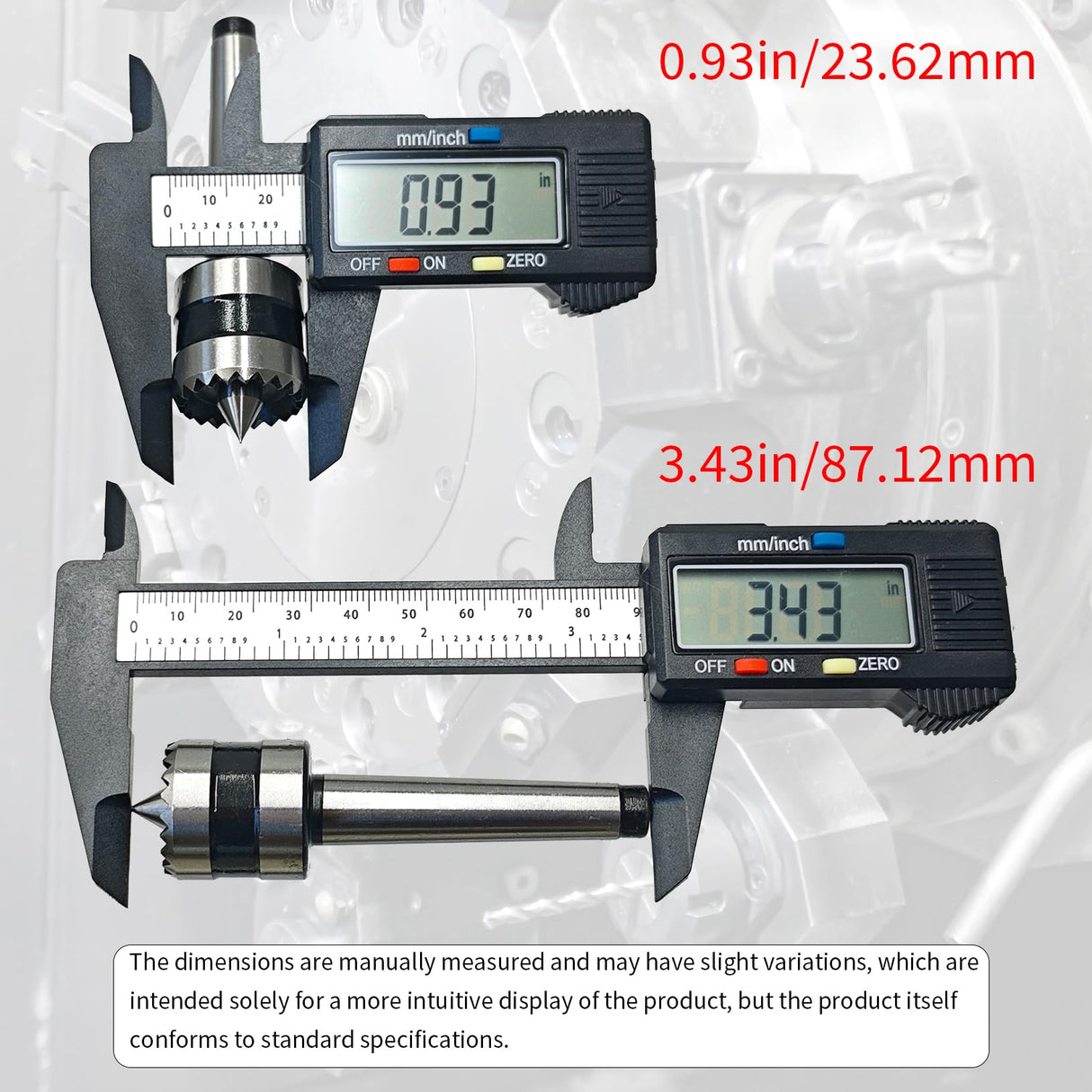 zpldAIAOSI MT1 Wood Lathe Crown Drive Center, 7/8 Inch(22mm) Crown, MT1 Crown Live Center, MT1 Wood Lathe Turning Tool zpldAIAOSI
