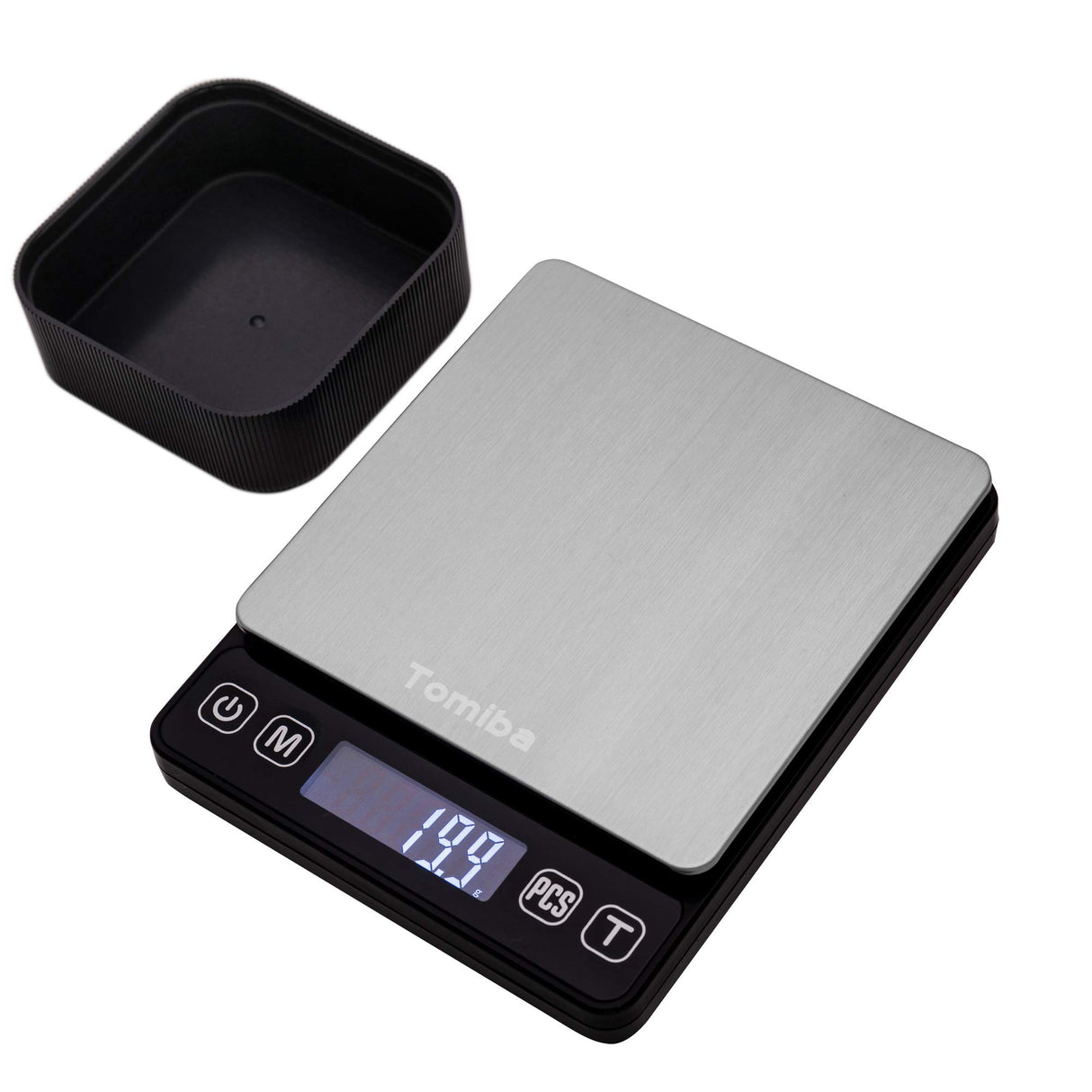 Precision Scale with Hold Function - Tomiba 3000g 0.01oz/0.1g Small Cooking Mini Food Scale Portable Electronic Jewelry Scale Batteries Included Tomiba