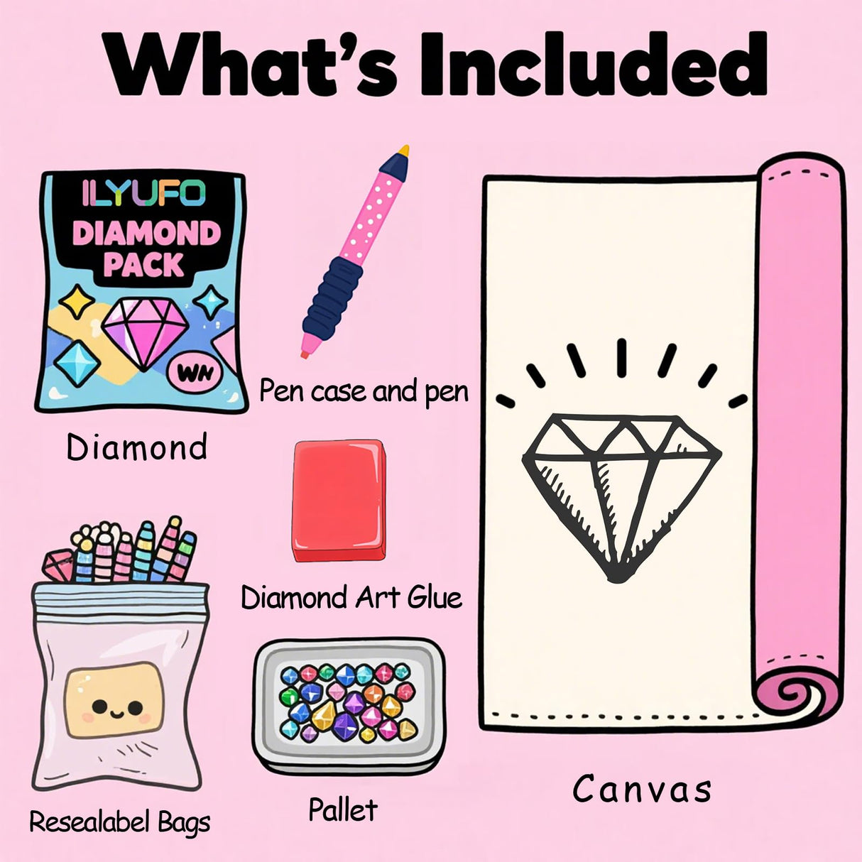 Diamond Art Kits for Adults, 5D Light and Butterfly DIY Diamond Painting Crafts for Home Wall Decor, Ideal Gifts for Art Lovers 12×16inch ILYUFO