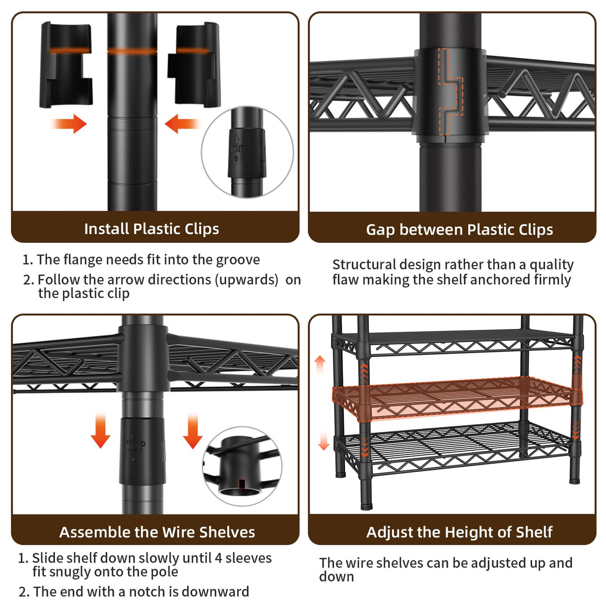 Golpart Closet Storage Organizer System,Expandable Wall Mounted Clothes Rack,3 Tiers Heavy Duty Metal Garment Rack with 3 Extendable Hanger Rods,Fits Space 5.7~8.8ft Width,76.77" H x 15.75" D Golpart