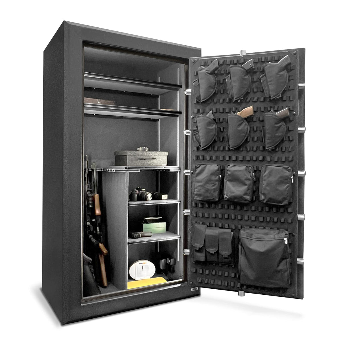 Stealth Premier 36 Gun Safe PR36 UL RSC Burglary Rated, 90 Minute Fire Protection, 32 Gun Capacity UL Listed Lock, CA DOJ Approved, Shelves & Customizable Door Panel Organizer Stealth