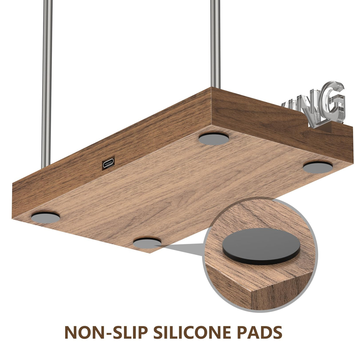 KORRTFID Now Playing Vinyl Record Stand, Vinyl Record Holder, Light Up Vinyl Record Display Stand, Vinyl Record Holder for Albums, Warm White Light with Fingerprint-Proof Acrylic Letters KORRTFID