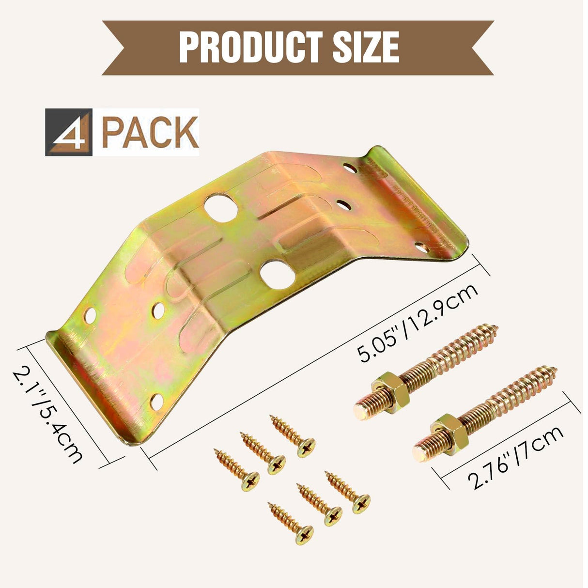 Pisman Table Leg Corner Bracket Set of 4 Includes Screws to Provide Strong Support for Legs & Table Skirts, Used to Strengthen Rickety Bench Legs, Dining Table Legs, Repair Desks Pisman